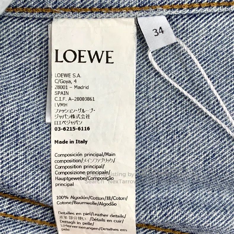 Loewe Loewe Blue Logo Embroidered Cotton Lapel Single Breasted L Size XXS / US 00 / IT 34 - 7 Thumbnail
