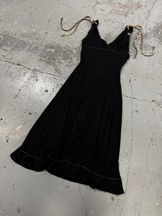 Just Cavalli 2000s Cavalli Sexy Long Black Dress Size S / US 4 / IT 40 - 6 Thumbnail