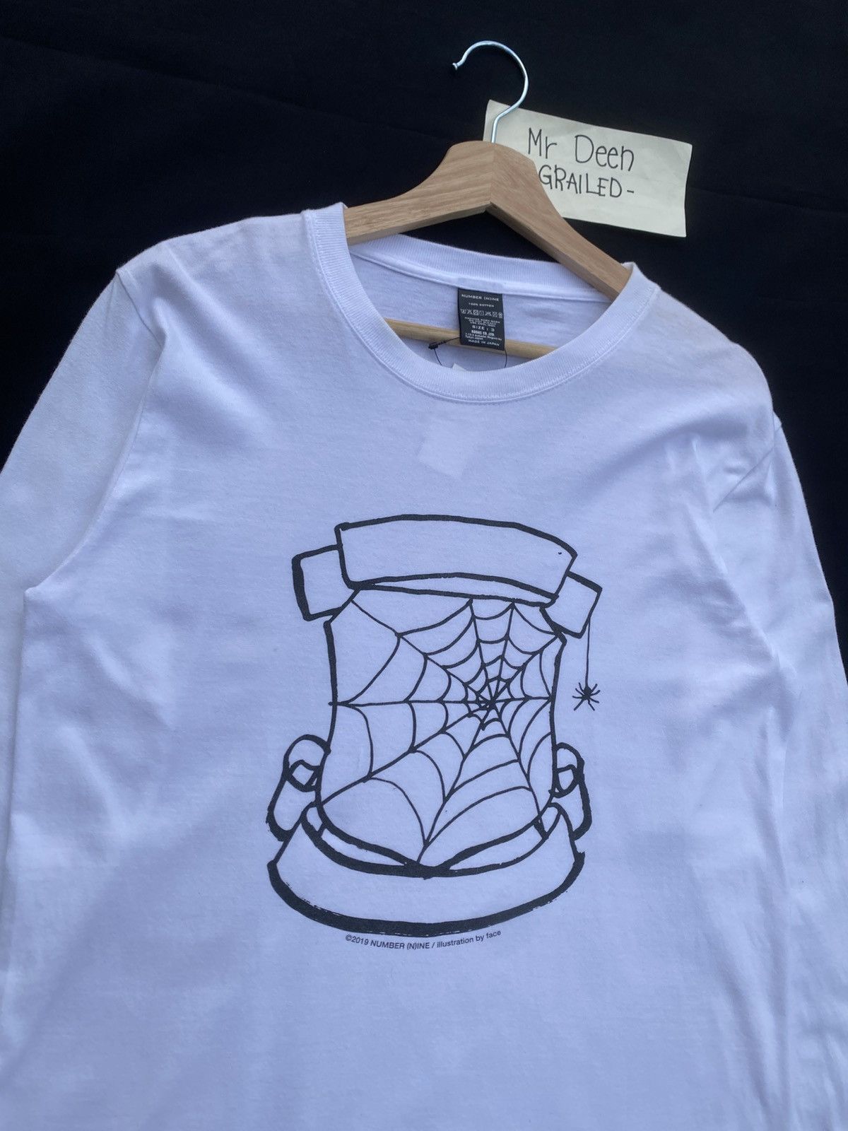 Number (N)ine Rare Number Nine Illustration For Face Lambretta Longsleeve Size US M / EU 48-50 / 2 - 8 Thumbnail