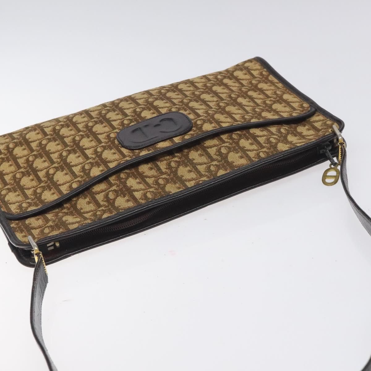 Dior DIOR Trotter Canvas Shoulder Bag Brown Size ONE SIZE - 6 Thumbnail