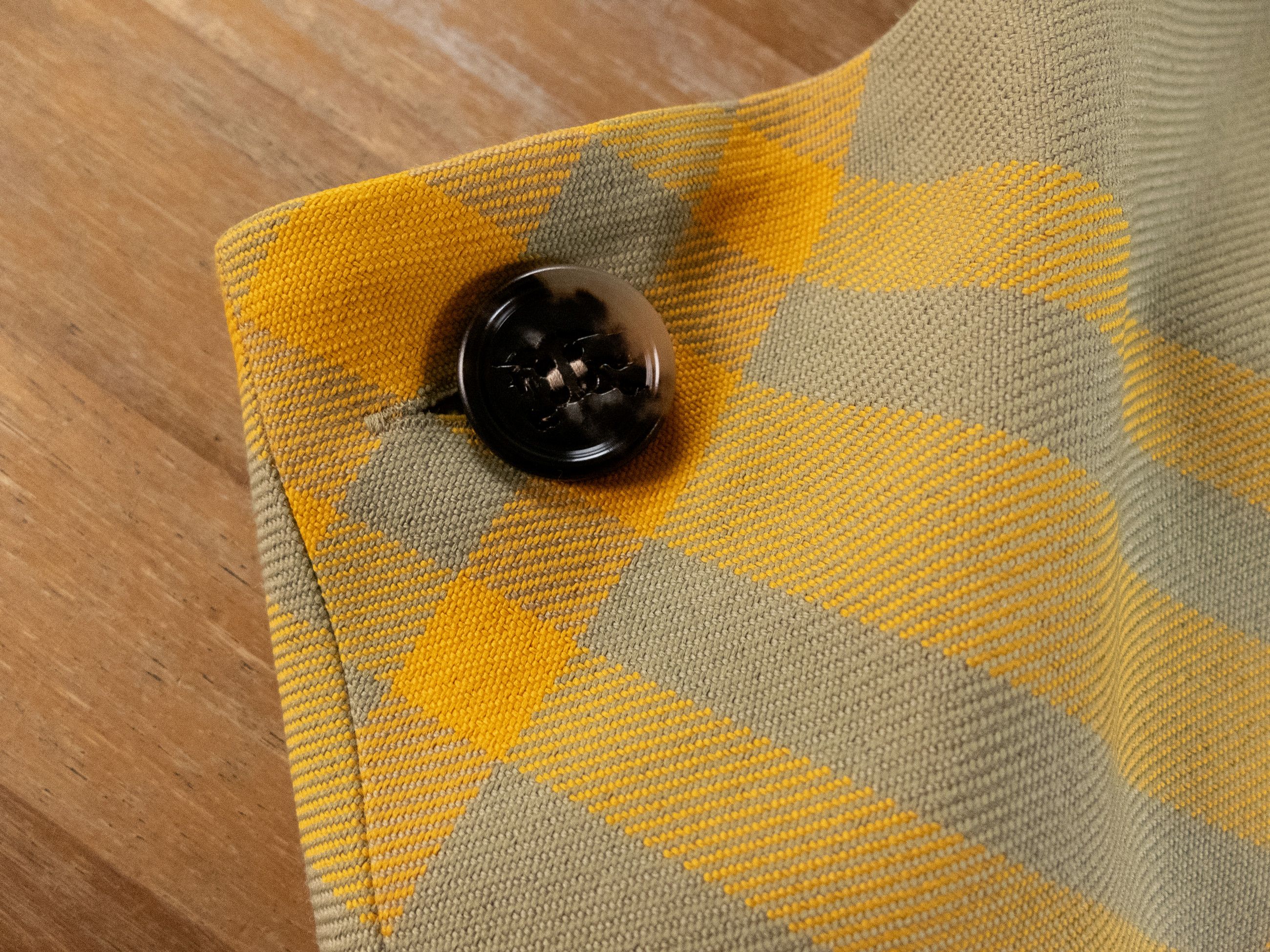 Burberry BURBERRY yellow beige check midi hunter skirt Daniel Lee Size 27" / US 4 / IT 40 - 8 Thumbnail
