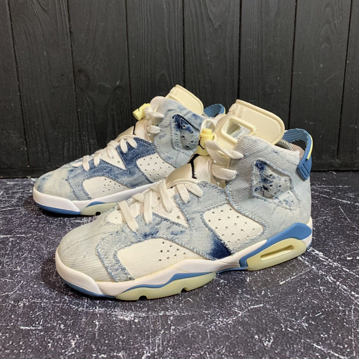 Nike Nike Air Jordan 6 Retro Washed Denim Size 37.5 EU 5 YUS Size US 7.5 / IT 37.5 - 4 Thumbnail