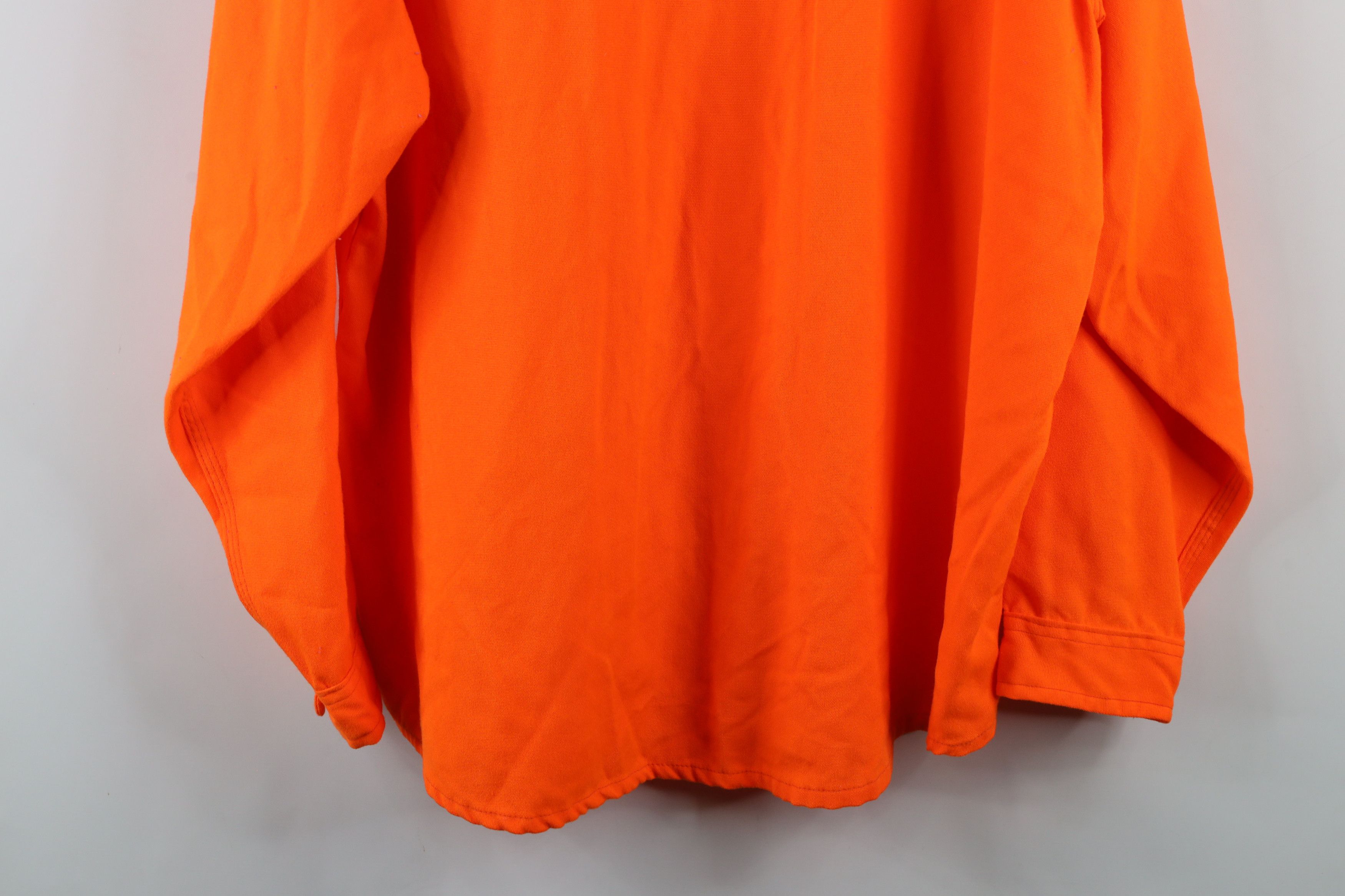 Vintage Vintage 90s Streetwear Hunting Button Shirt Blaze Orange USA Size US L / EU 52-54 / 3 - 14 Thumbnail