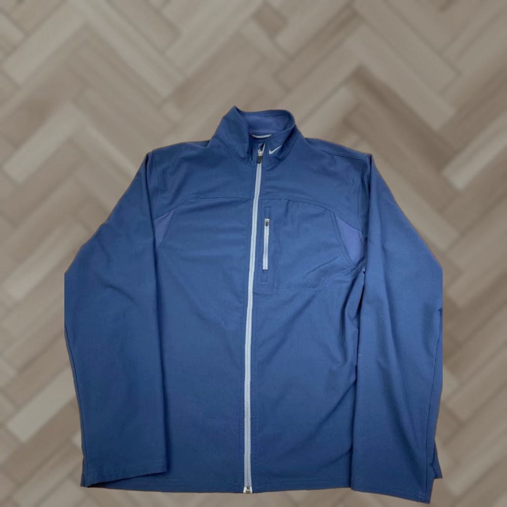 Nike Nike Dri Fit Track Jacket Mens XL Blue Full Zip Mock Neck Pockets Nike Dri-FIT Jacket Track Mens XL Blue Pockets Full Zip Mock Neck Size US XL / EU 56 / 4 - 1 Thumbnail