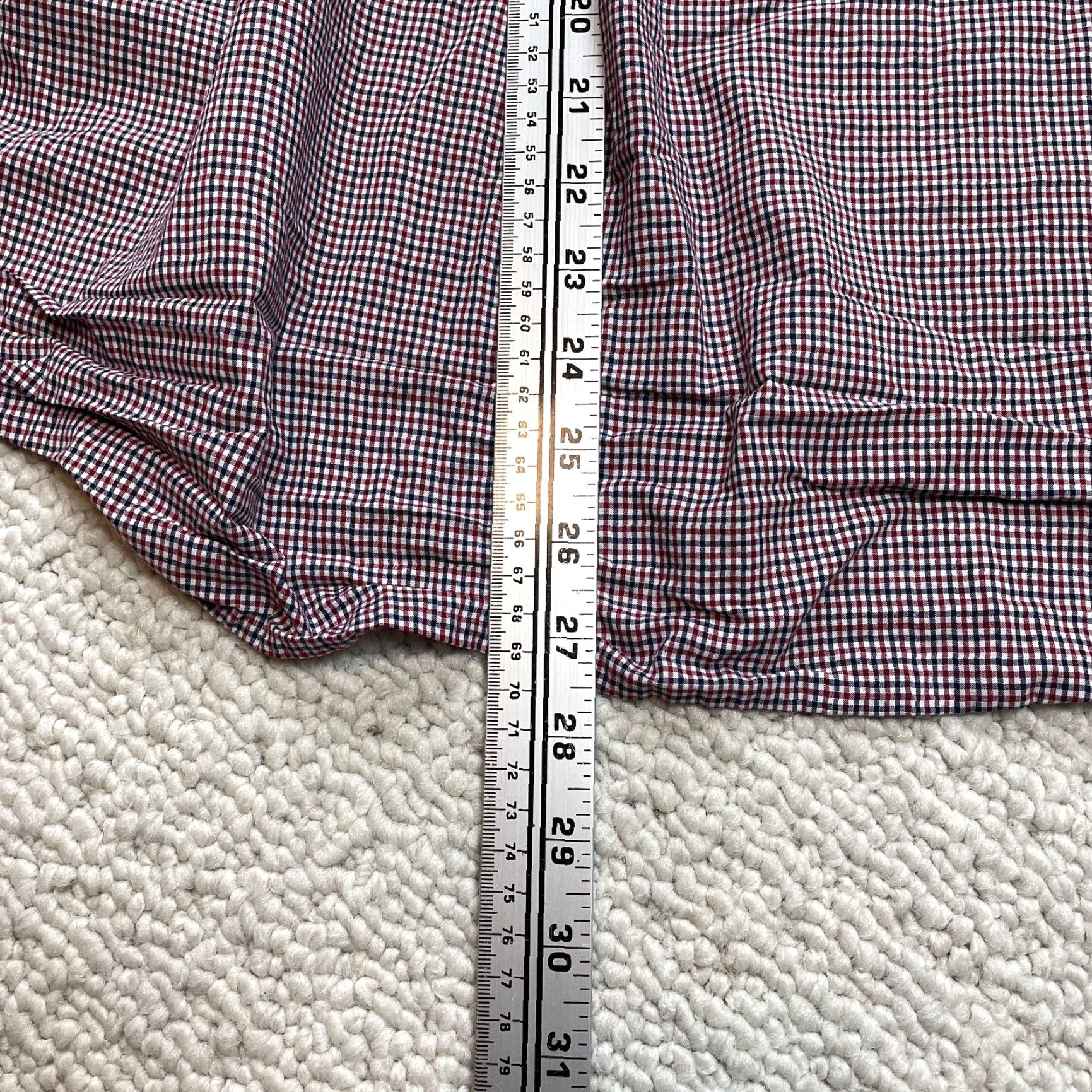 Club Monaco Club Monaco Shirt Small Red Check Long Sleeve Classic Fit Button-Down Top Mens Size US S / EU 44-46 / 1 - 3 Thumbnail