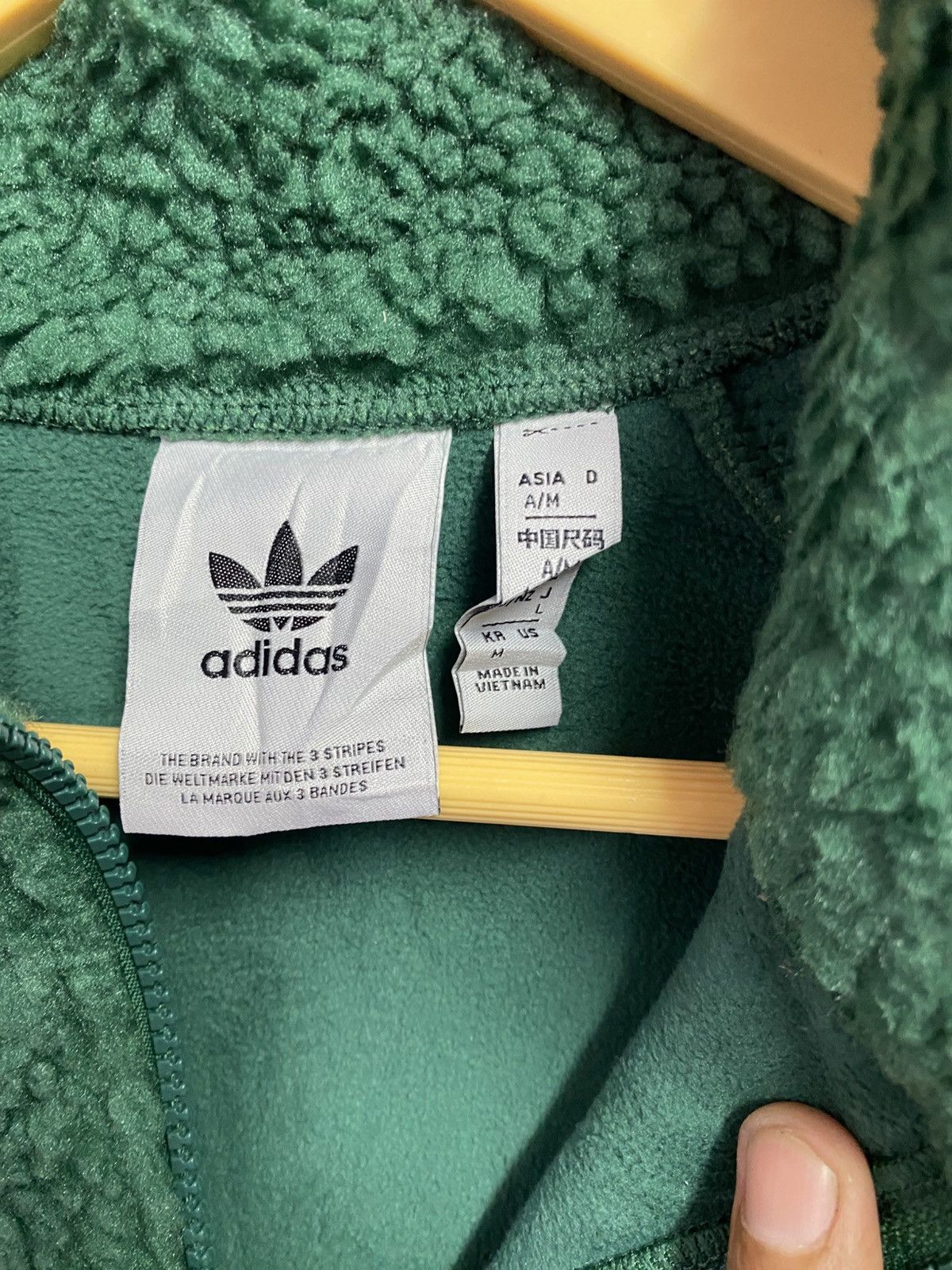Adidas Adidas fleece half zipper jacket Size US XL / EU 56 / 4 - 6 Thumbnail