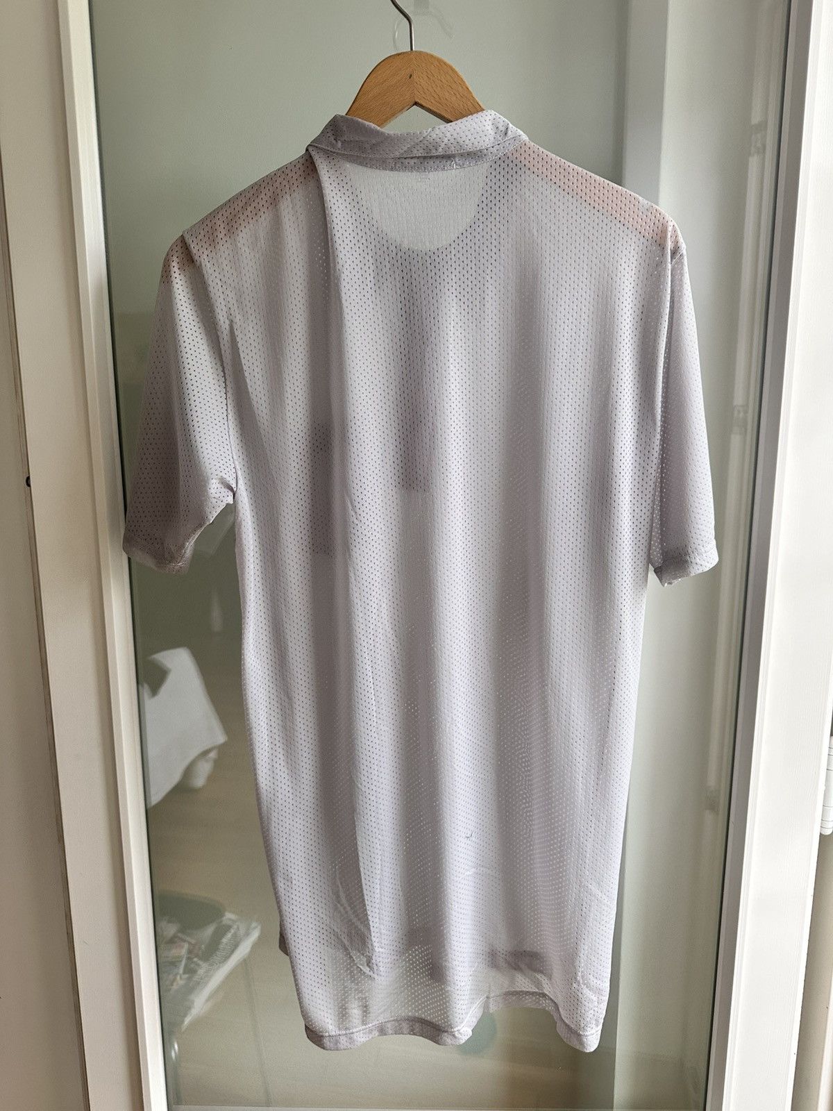 Helmut Lang Helmut Lang Mesh Fabric Polo Size US XL / EU 56 / 4 - 3 Thumbnail