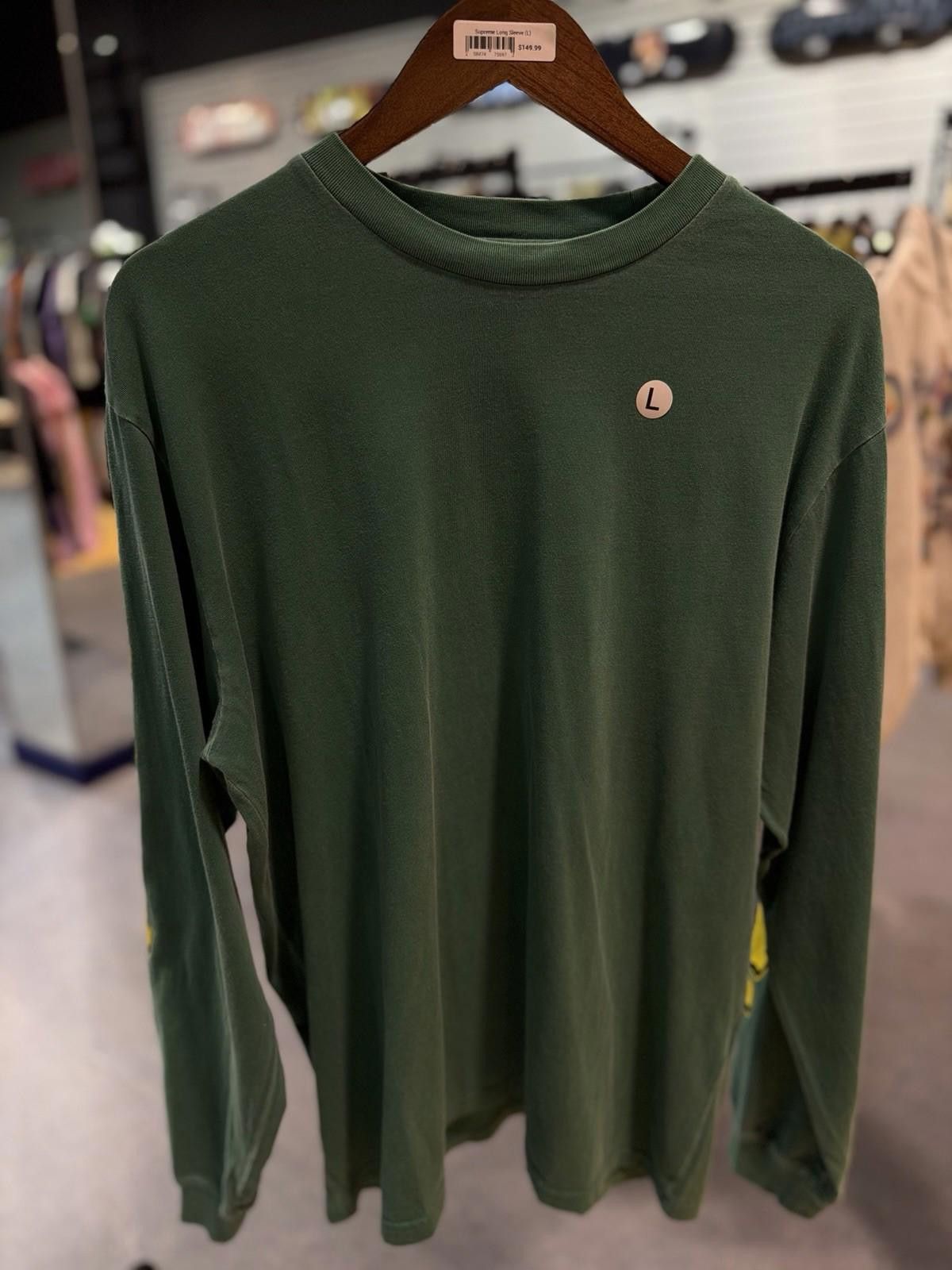 Supreme Supreme Cracked Long Sleeve Top Washed Green Size Large Size US L / EU 52-54 / 3 - 9 Thumbnail