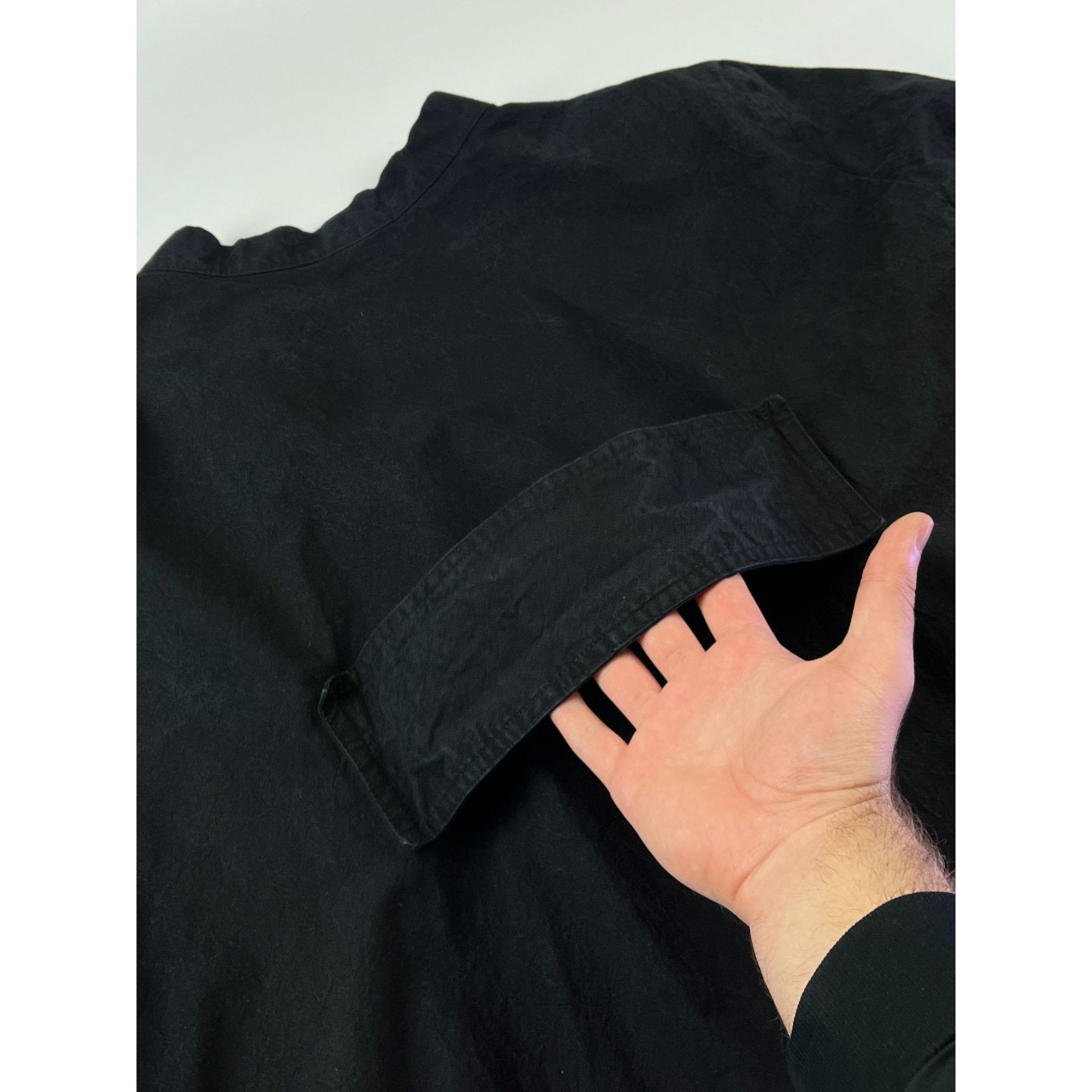 Japanese Brand × Vintage JAPAN! Rare Black Textured HandMade Open Jacket Size US L / EU 52-54 / 3 - 5 Thumbnail