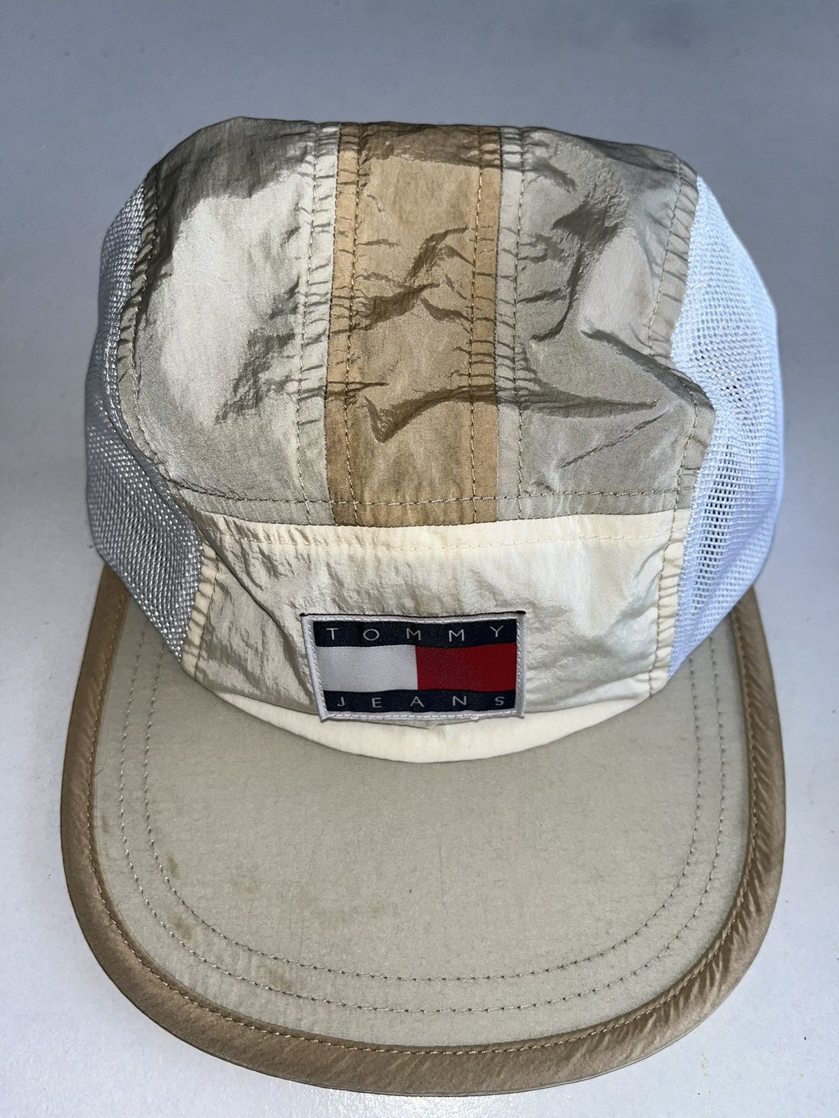 Tommy Jeans 🧢 Tommy Jeans Nylon Tech Cap – Beige / White – OS Size ONE SIZE - 2 Thumbnail