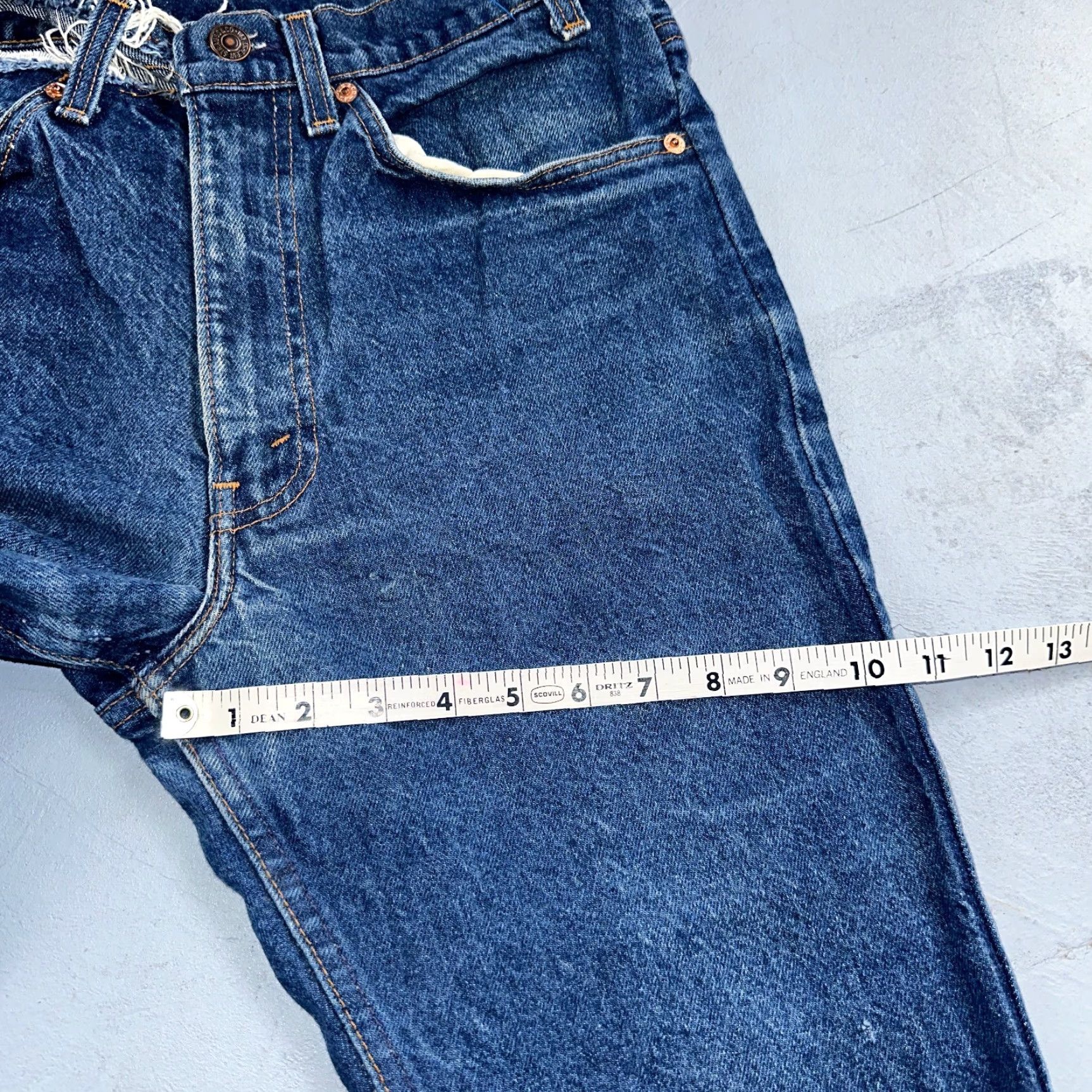 Levi's VINTAGE Levi's 517 Jeans Bootcut USA 90s Orange Tab Blue Worn 32x32 Men's Jeans Size US 32 / EU 48 - 7 Thumbnail
