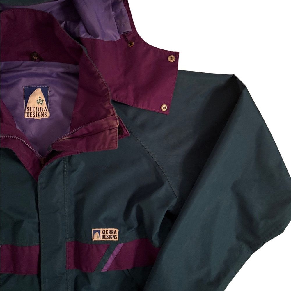 Sierra Designs 90’s Sierra Designs Dark Green and Purple Spring/Rain Hoode Size US M / EU 48-50 / 2 - 2 Thumbnail