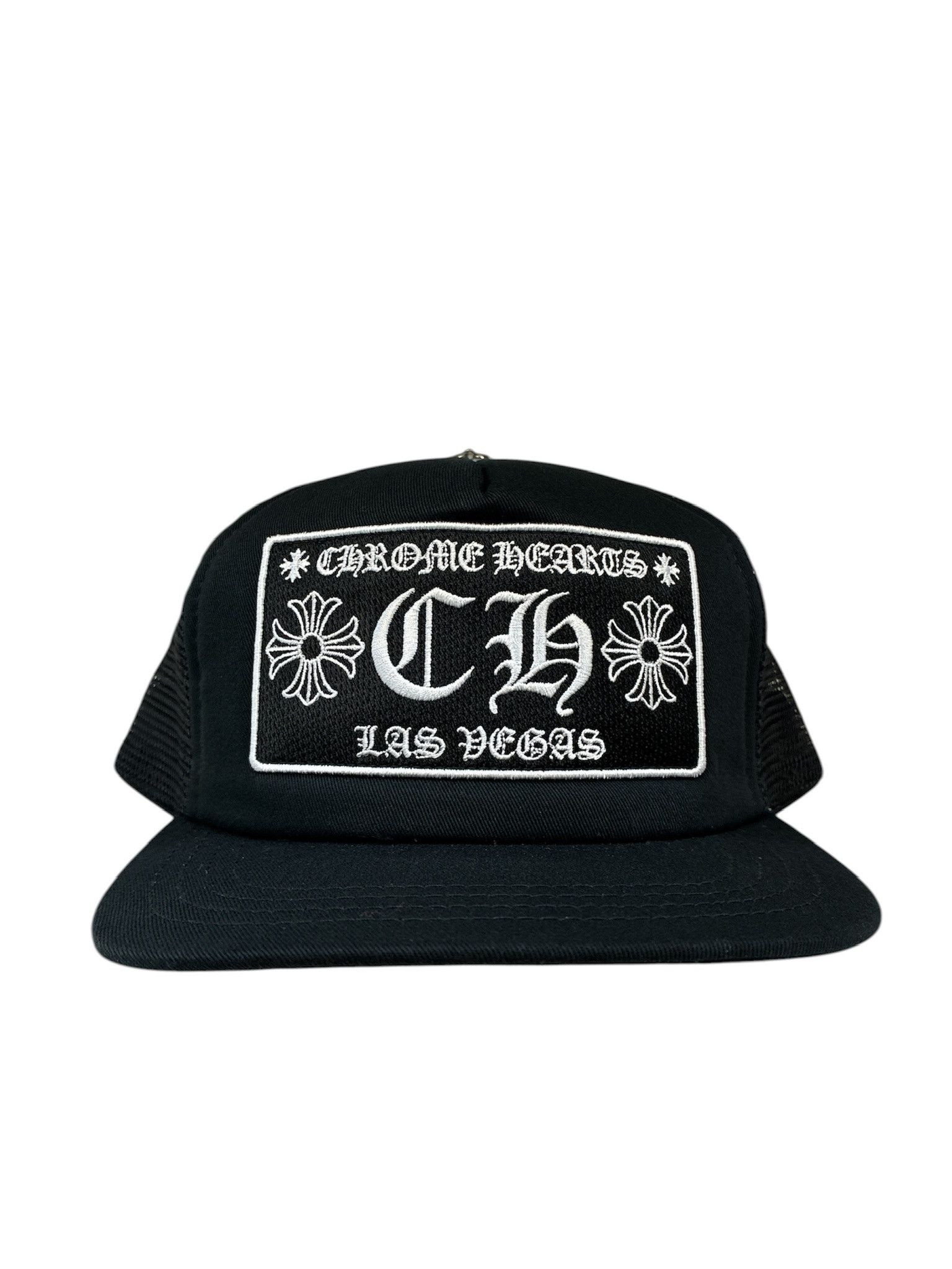 Chrome Hearts Chrome Hearts CH Las Vegas Trucker Hat (Black/White) Size ONE SIZE - 1 Thumbnail