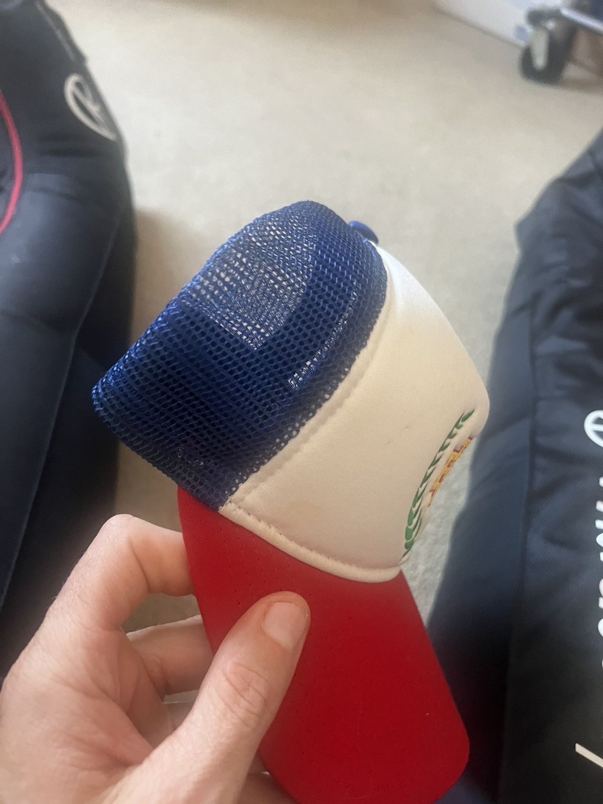 Eric Emanuel × New Era Eric Emanuel x New Era blue trucker snapback hat Size ONE SIZE - 3 Thumbnail