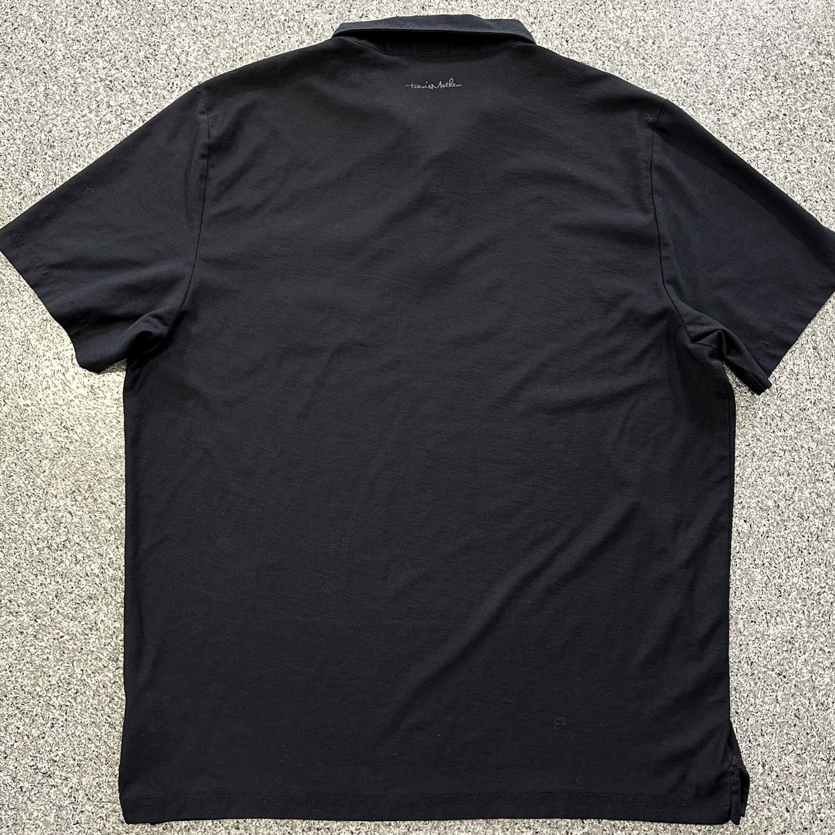 TravisMathew Travis Mathew Polo Mens XXL Short Sleeve Collared Golf Shirt Black Pima Cotton Size US XXL / EU 58 / 5 - 7 Thumbnail