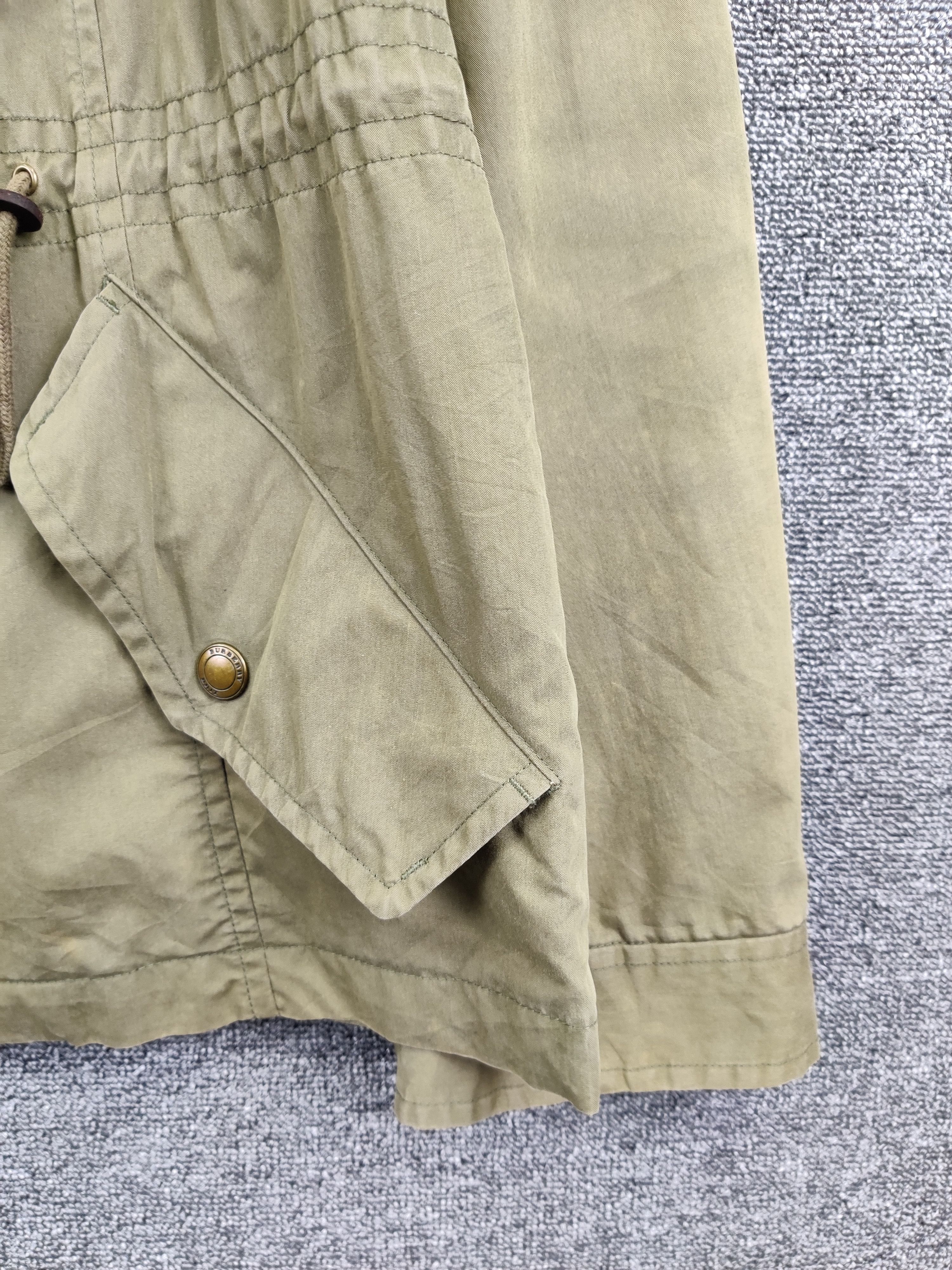 Burberry Rare 🔥 Vintage Burberry Brit Military Jacket Olive Green Size US M / EU 48-50 / 2 - 4 Thumbnail