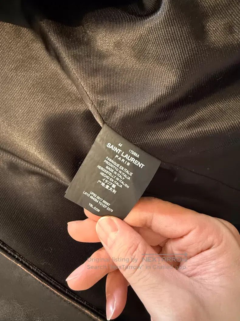 Saint Laurent Paris Saint Laurent Paris Distressed Leather Jacket Size US S / EU 44-46 / 1 - 6 Thumbnail
