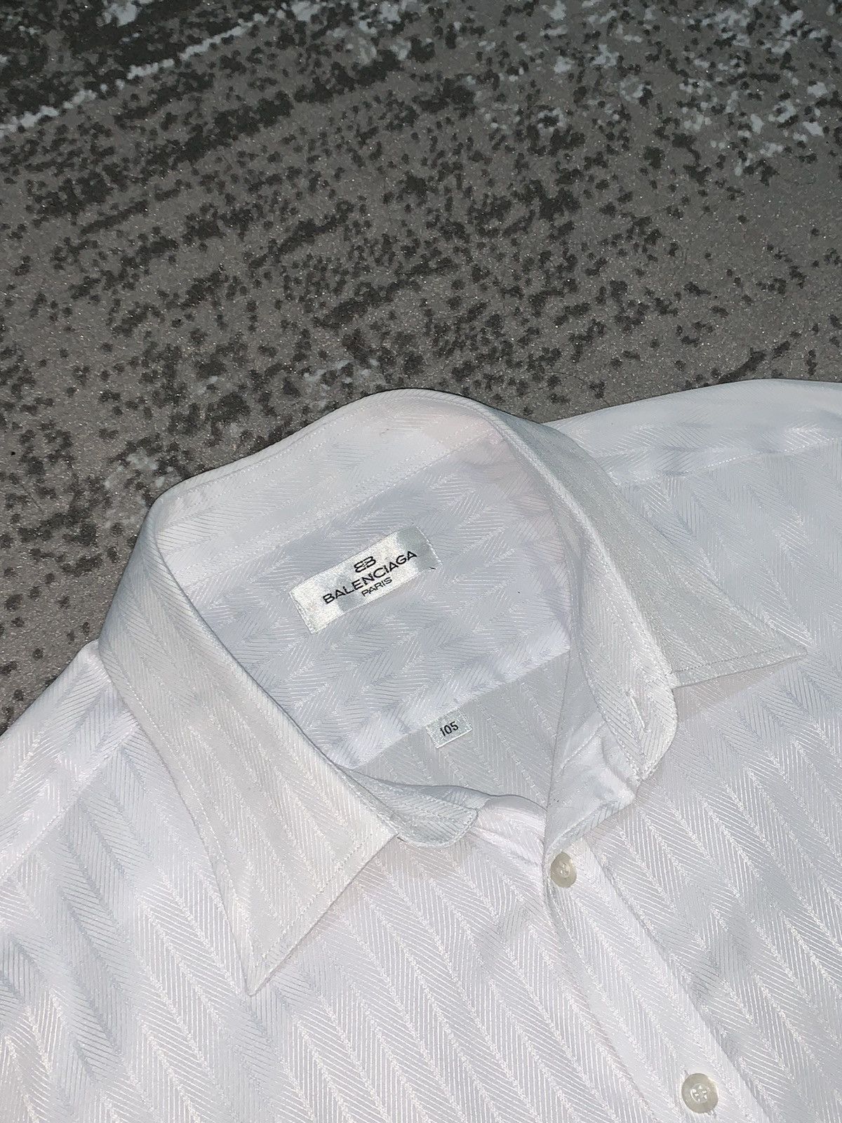 Balenciaga Balenciaga Striped Button Up Shirt Size US XL / EU 56 / 4 - 2 Thumbnail