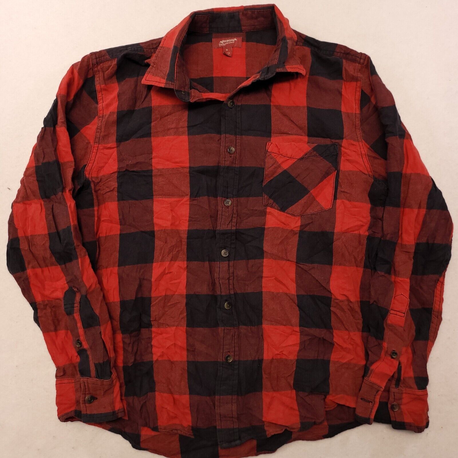 Arizona Jean Co. Arizona Jean Co Buffalo Check Flannel Shirt Mens Size M Red Size US M / EU 48-50 / 2 - 2 Thumbnail