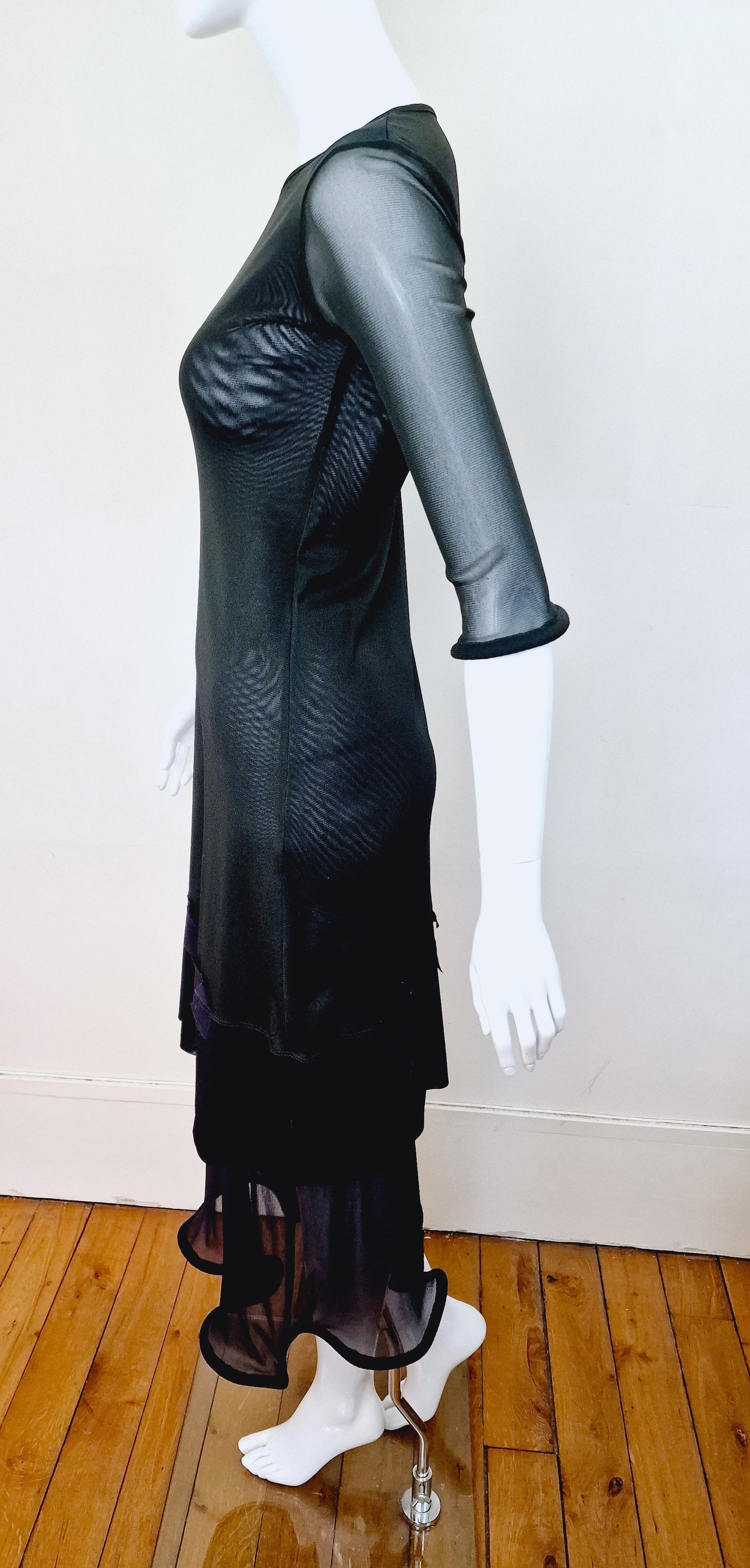 Cop Copine COP COPINE Padded Puff Hoop Mesh y2k Hooped Framed Dress Size M / US 6-8 / IT 42-44 - 8 Thumbnail