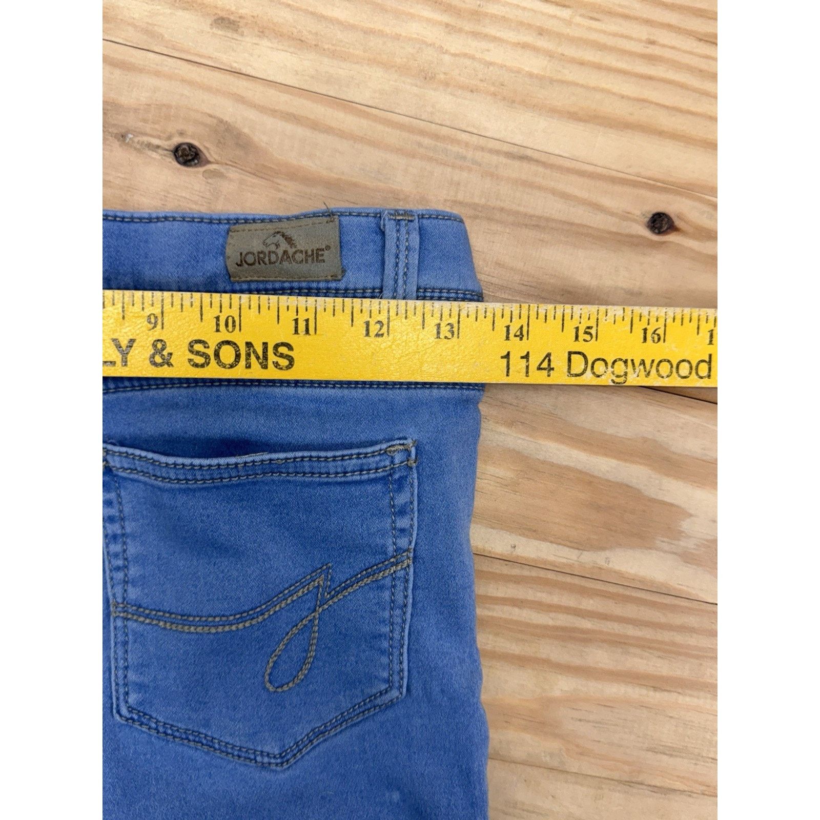 Jordache JORDACHE GIRLS SKINNY JEANS LIGHT BLUE SIZE 10 Size 32" / US 10 / IT 46 - 5 Thumbnail