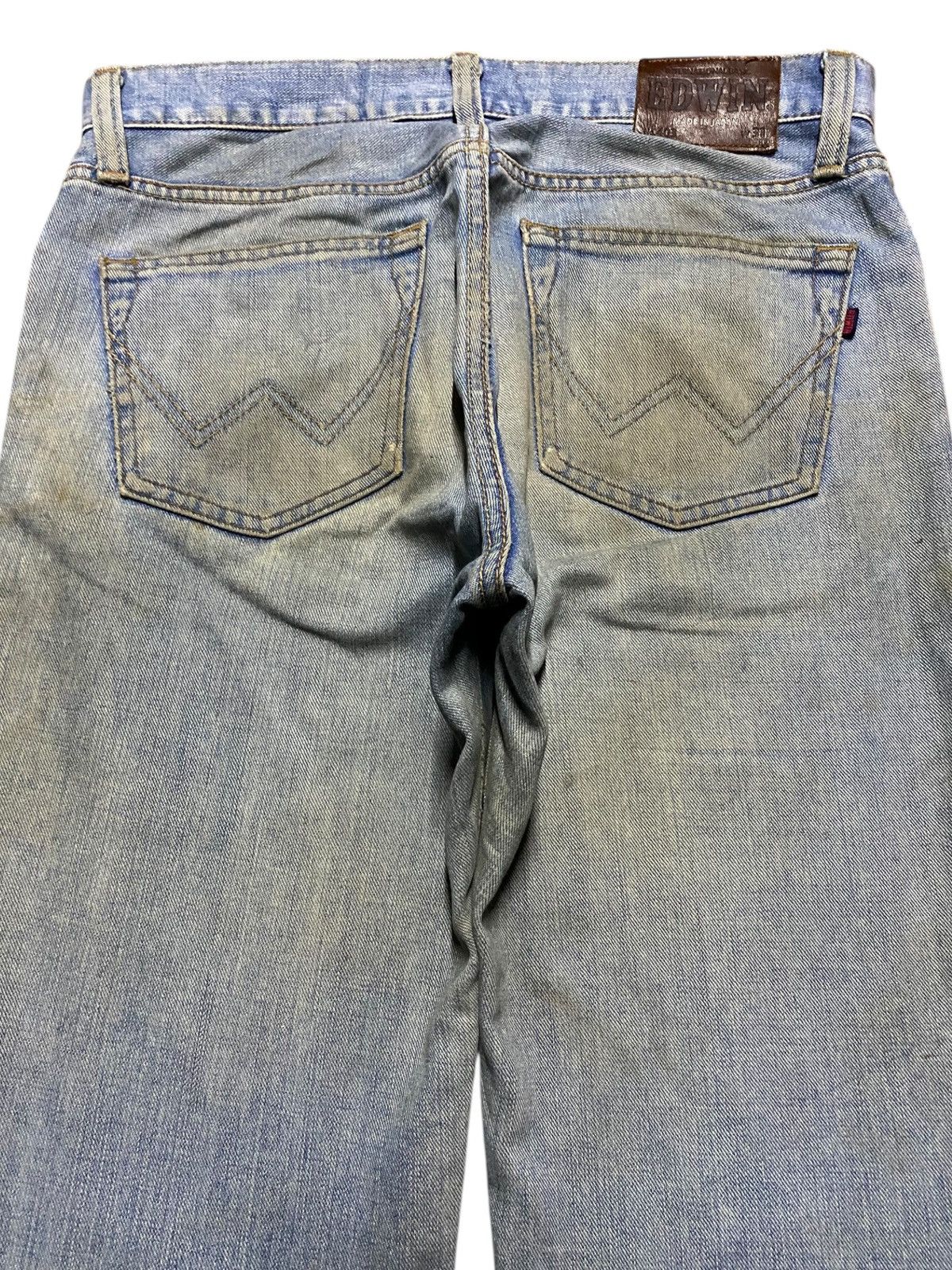 Edwin Japan Brand Edwin 403 Crazy Dirty Mud Wash Distressed Loose Size US 33 - 4 Thumbnail