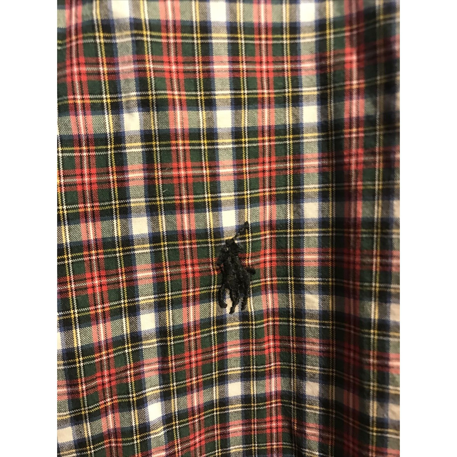 Ralph Lauren Ralph Lauren Men’s 16.5 42 Red Green Check LS Cotton Shirt Size US L / EU 52-54 / 3 - 2 Thumbnail
