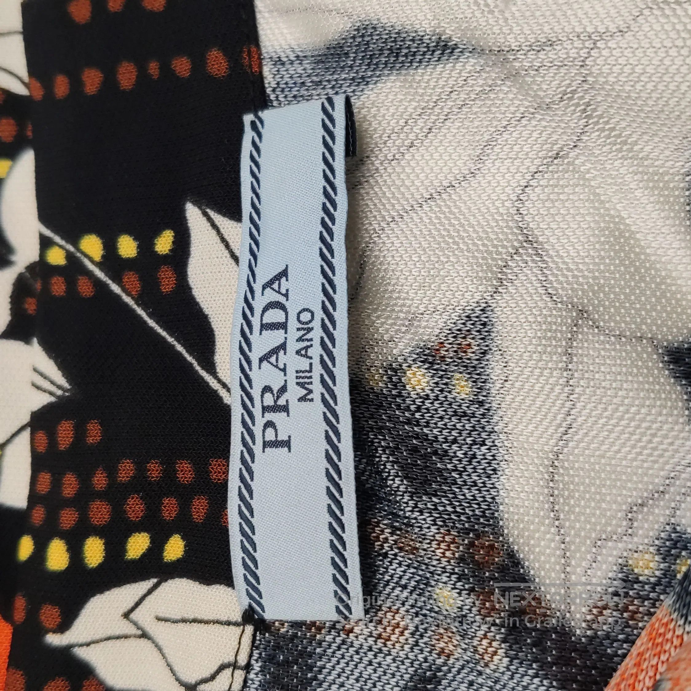 Prada Prada Colorful Floral Print Logo Long Sleeve Shirt . Size L / US 10 / IT 46 - 5 Thumbnail