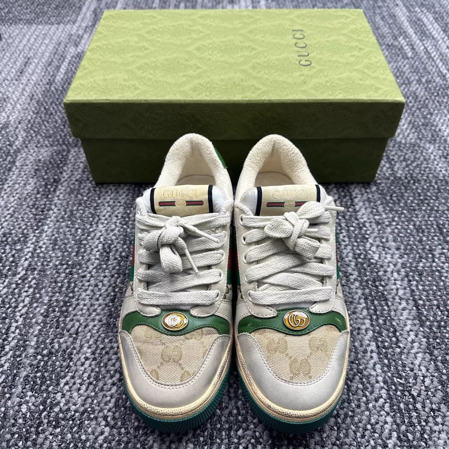 Gucci GUCCI Screener Distressed Sneaker 35/35.5 New Tried On Size US 4.5 / IT 34.5 - 2 Thumbnail