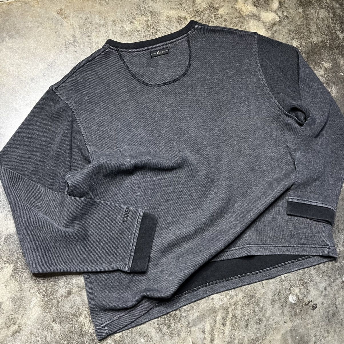 Vintage vintage longsleeve faded black baggy gray tshirt Size US XL / EU 56 / 4 - 2 Thumbnail