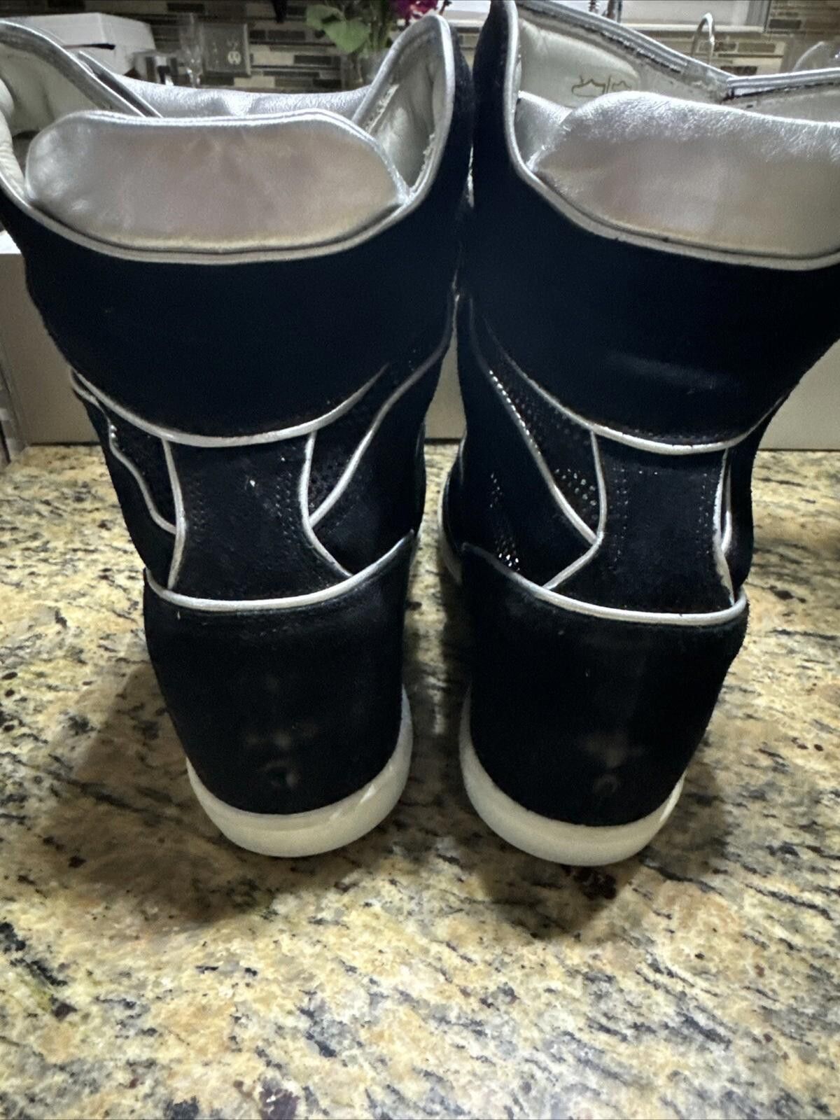 Other Monica Corte Wedge High Top Sneakers - W BLK Sz 40 Size US 9 / IT 39 - 7 Thumbnail