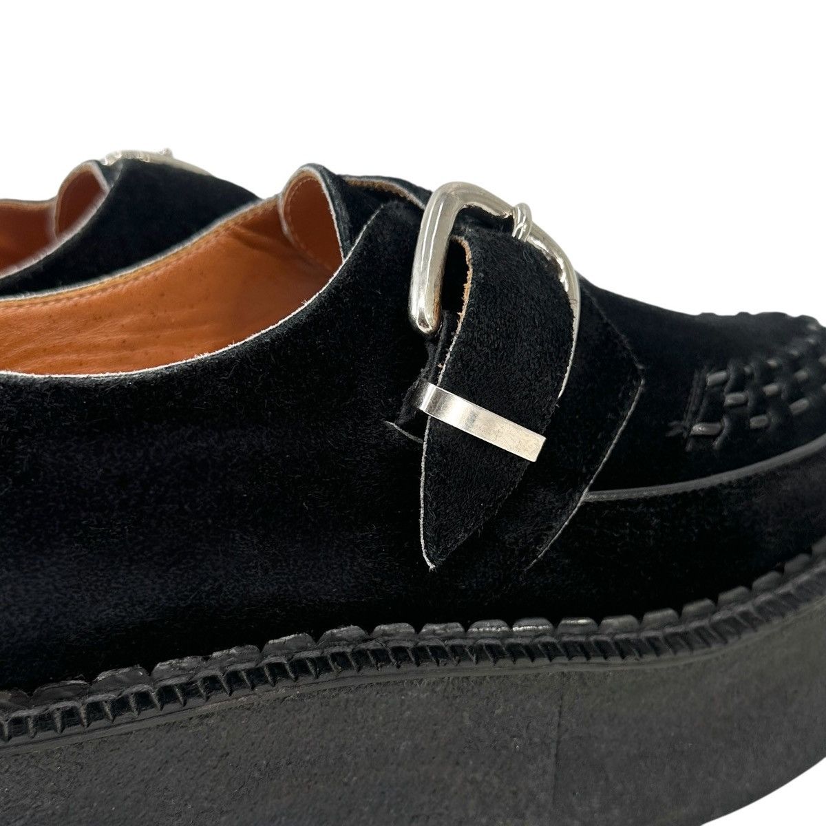 Junya Watanabe Black Suede Leather Platform Monk Strap Loafers Shoes Size US 8 / EU 41 - 10 Thumbnail