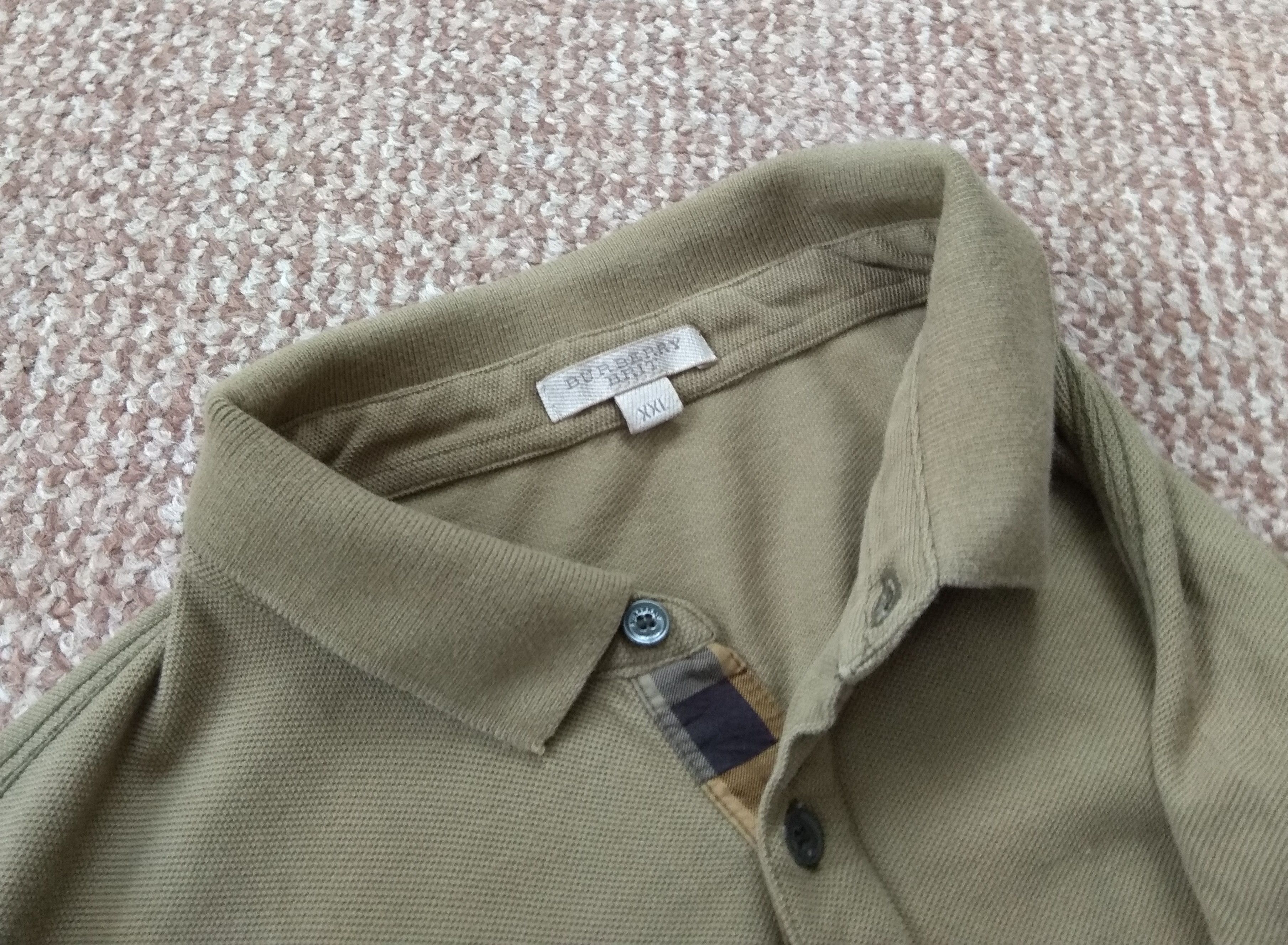 Burberry Burberry Brit Long Sleeve Polo Shirt Size US XXL / EU 58 / 5 - 4 Thumbnail