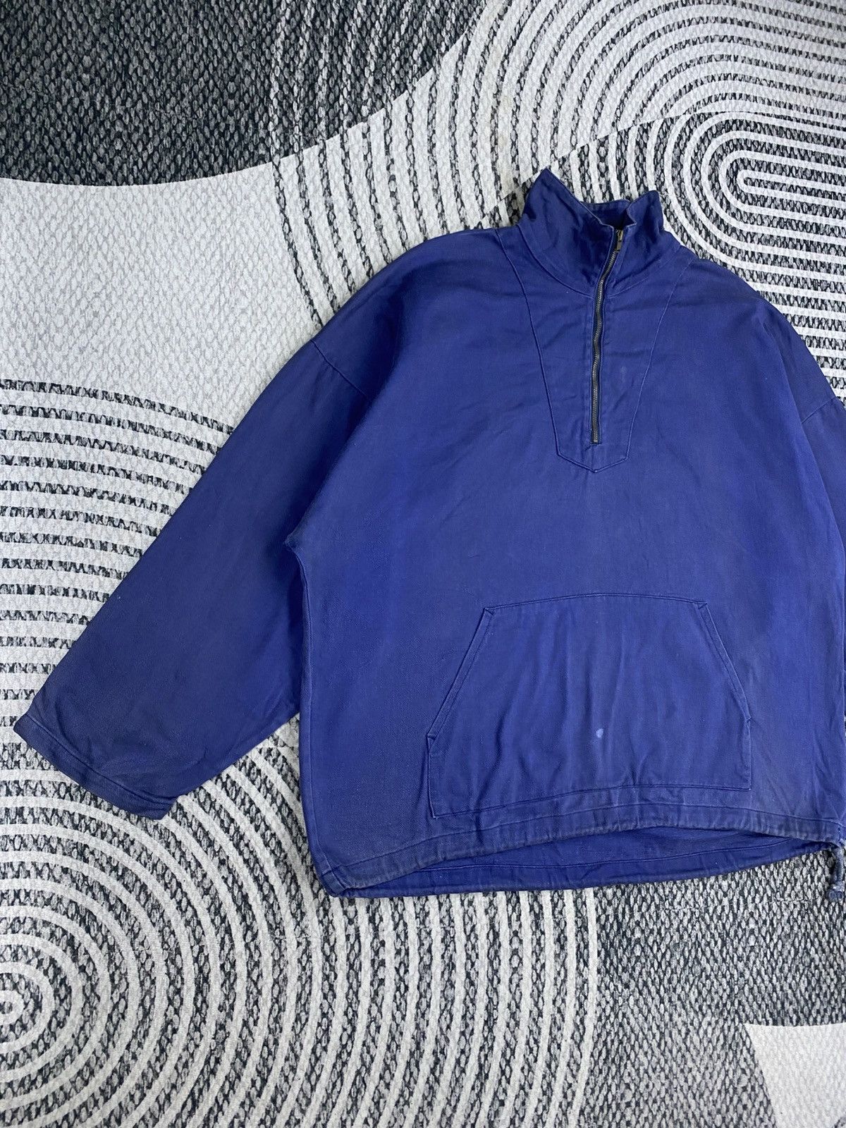 Japanese Brand Vintage Drowning Double Pocket Halfzip Sweatshirt Size US XL / EU 56 / 4 - 4 Thumbnail