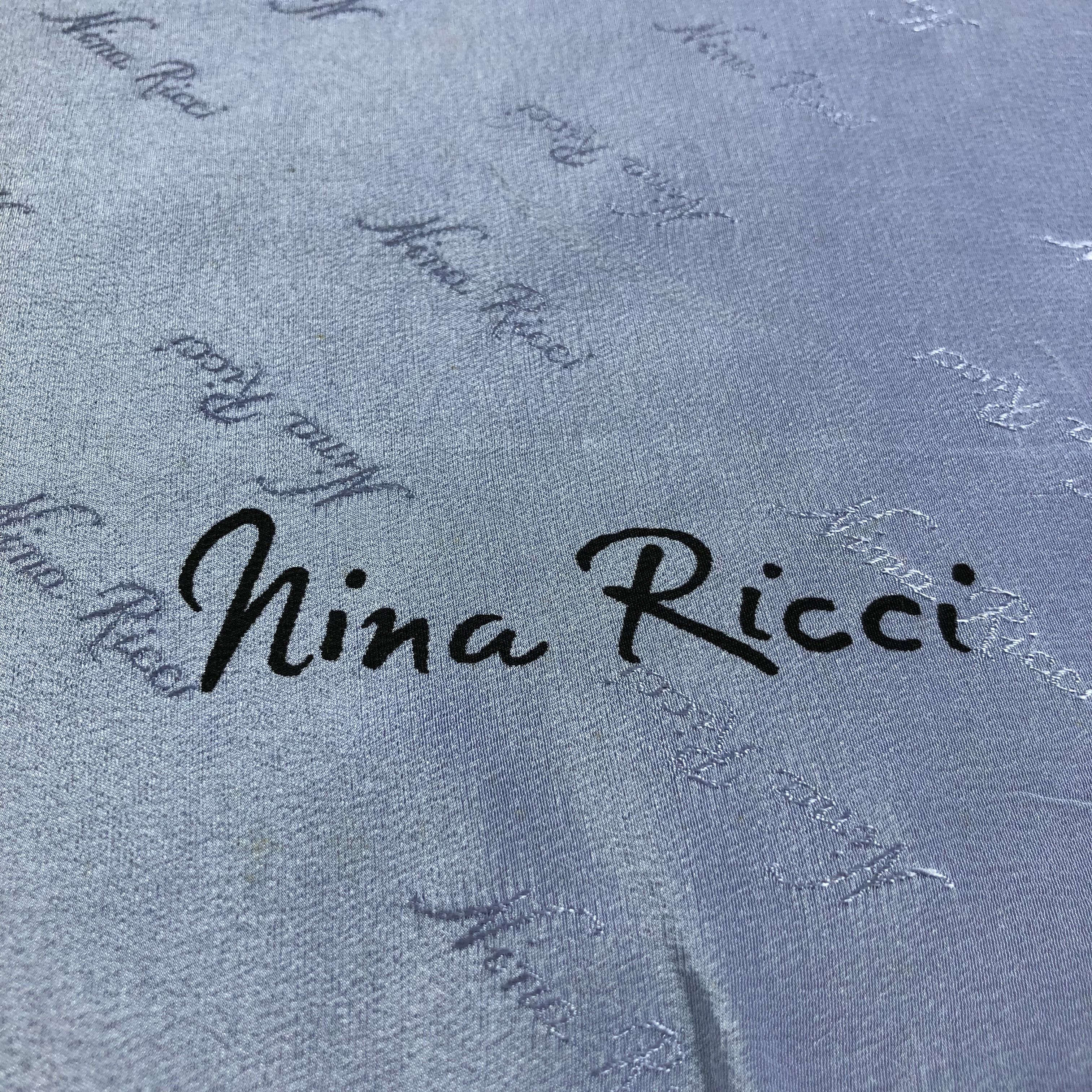 Nina Ricci Vintage Nina Ricci Luxury Hand Rolled Silk Scarf M502 Size ONE SIZE - 3 Thumbnail
