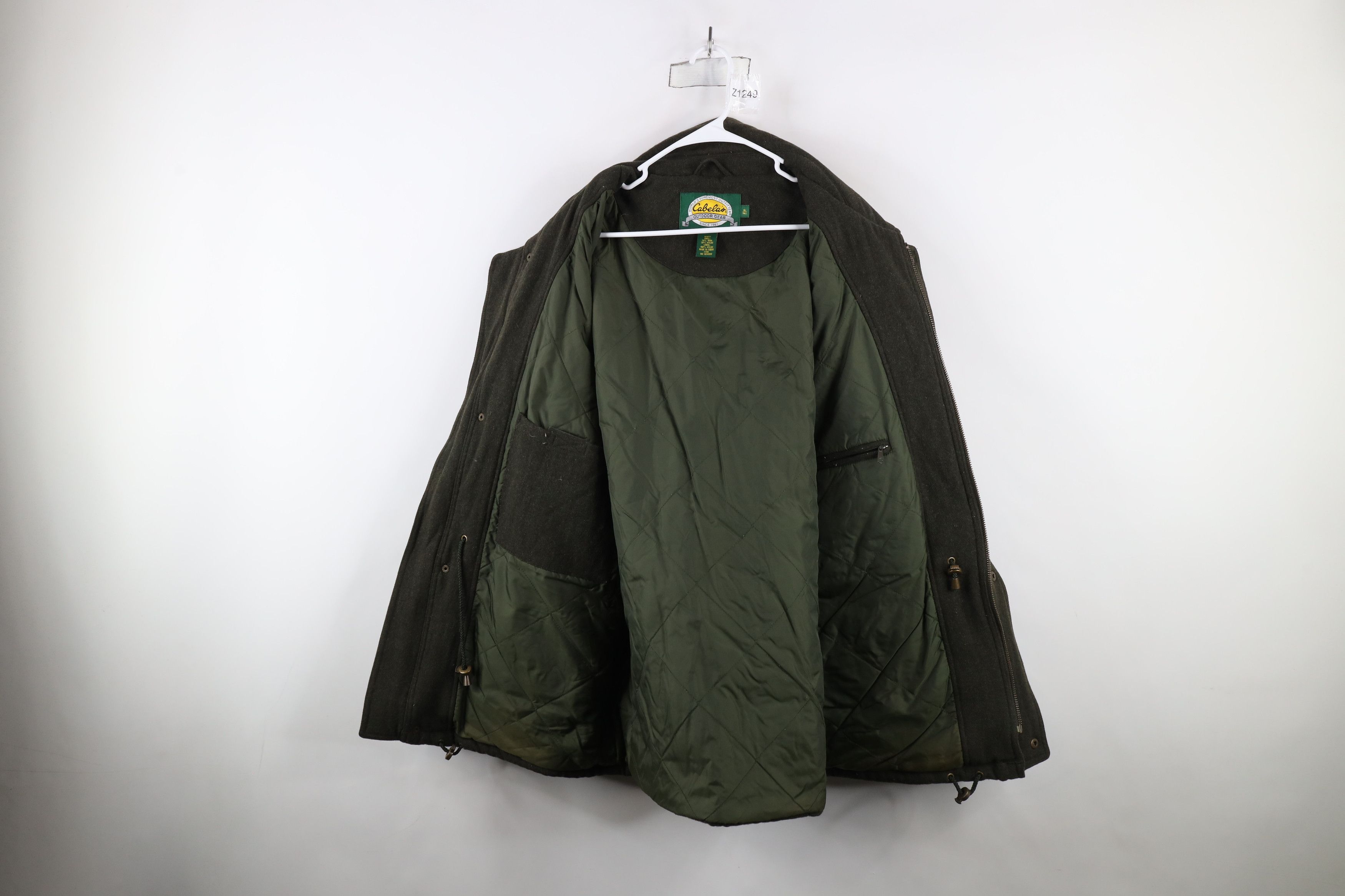 Cabelas × Vintage Vintage Cabelas Heavyweight Wool Chore Barn Jacket Green Size US XL / EU 56 / 4 - 8 Thumbnail