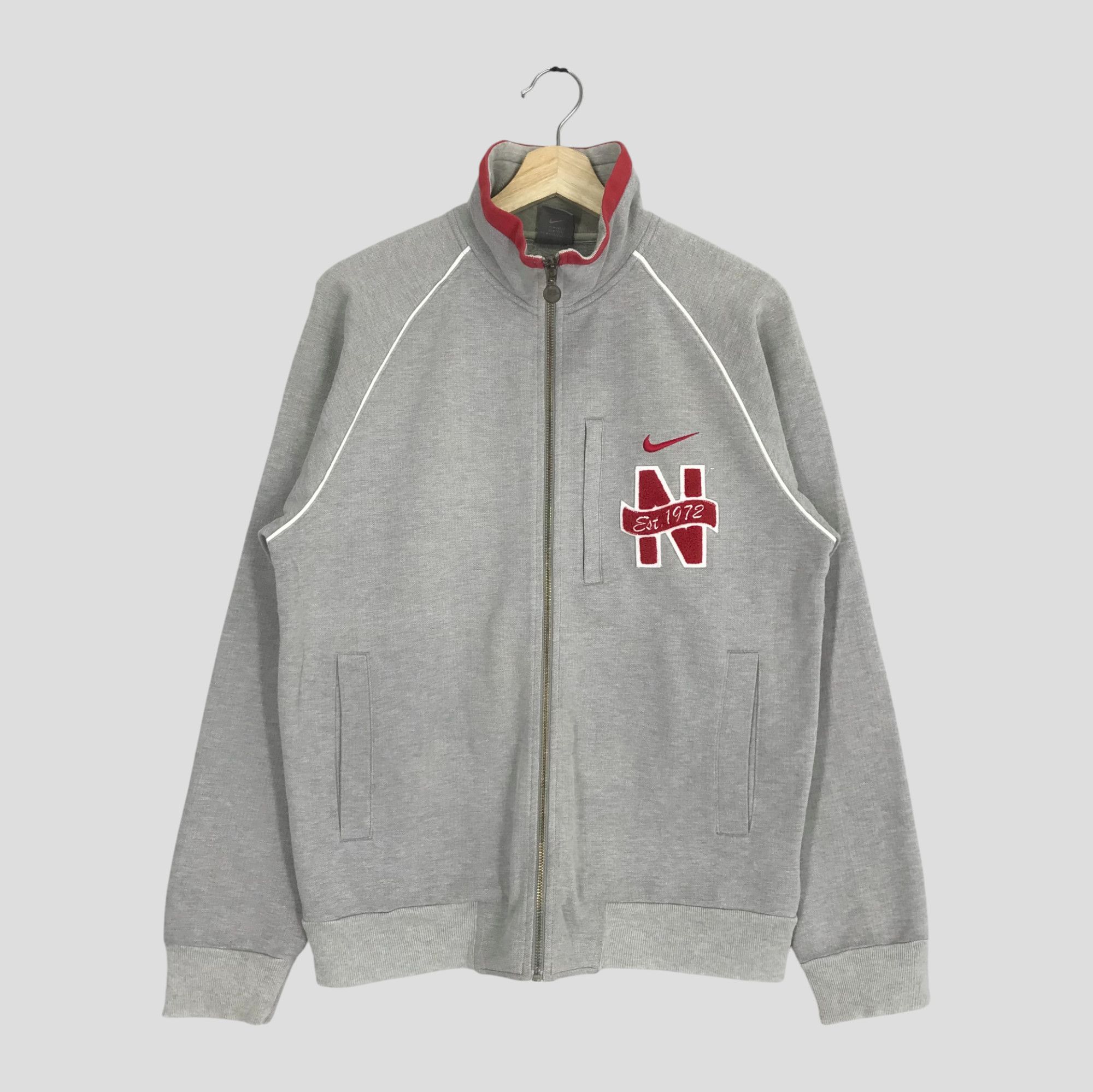 Nike Vintage Nike Swoosh Training Gray - 134 Size US M / EU 48-50 / 2 - 2 Thumbnail