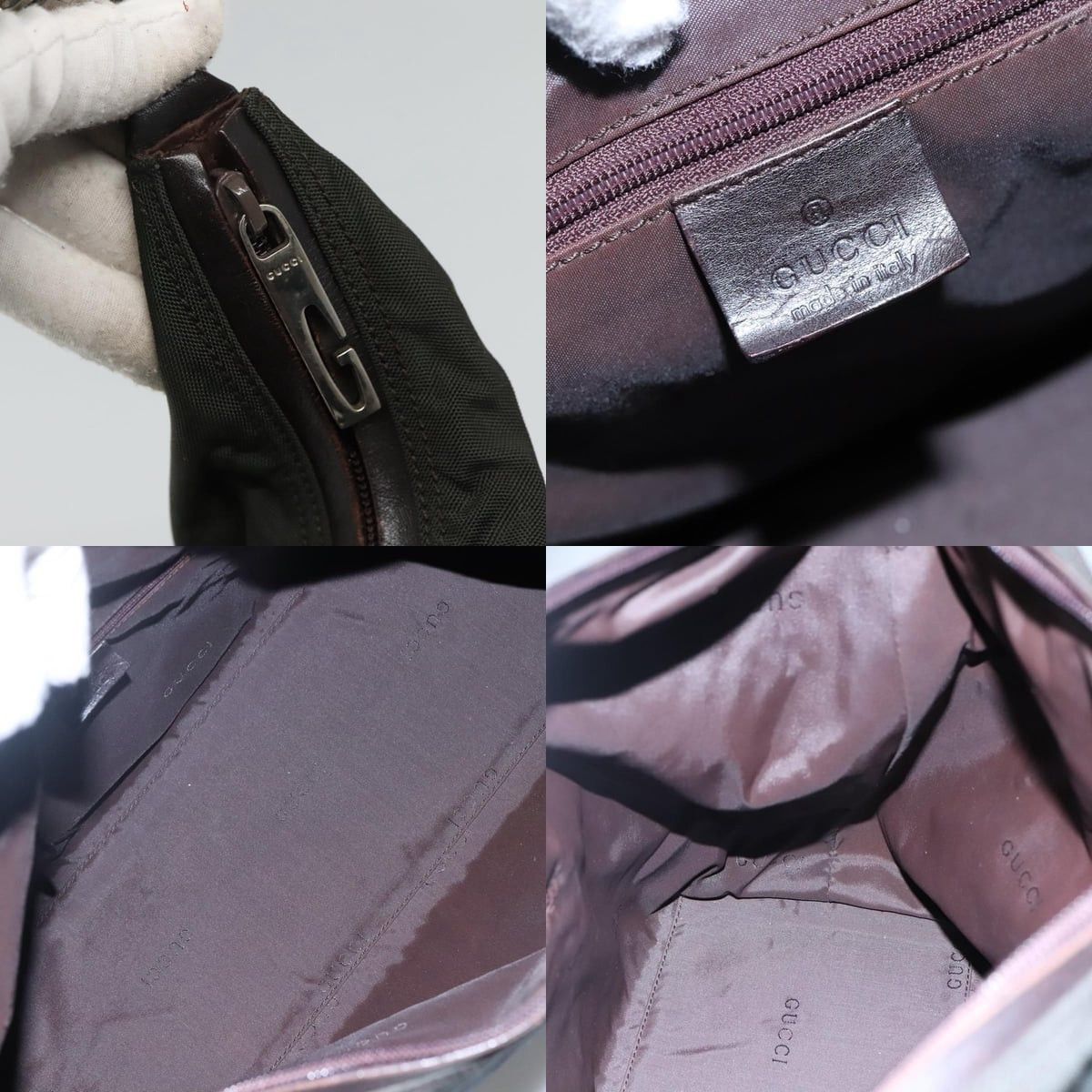 Gucci GUCCI Shoulder Bag Canvas Khaki Size ONE SIZE - 11 Thumbnail