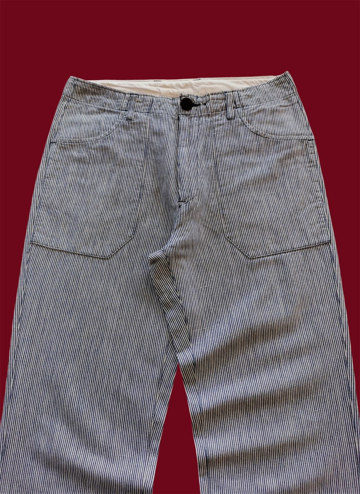 Journal Standard Hemp Journal Standard Pinstripe Patch Pocket Pants Size US 32 / EU 48 - 1 Thumbnail
