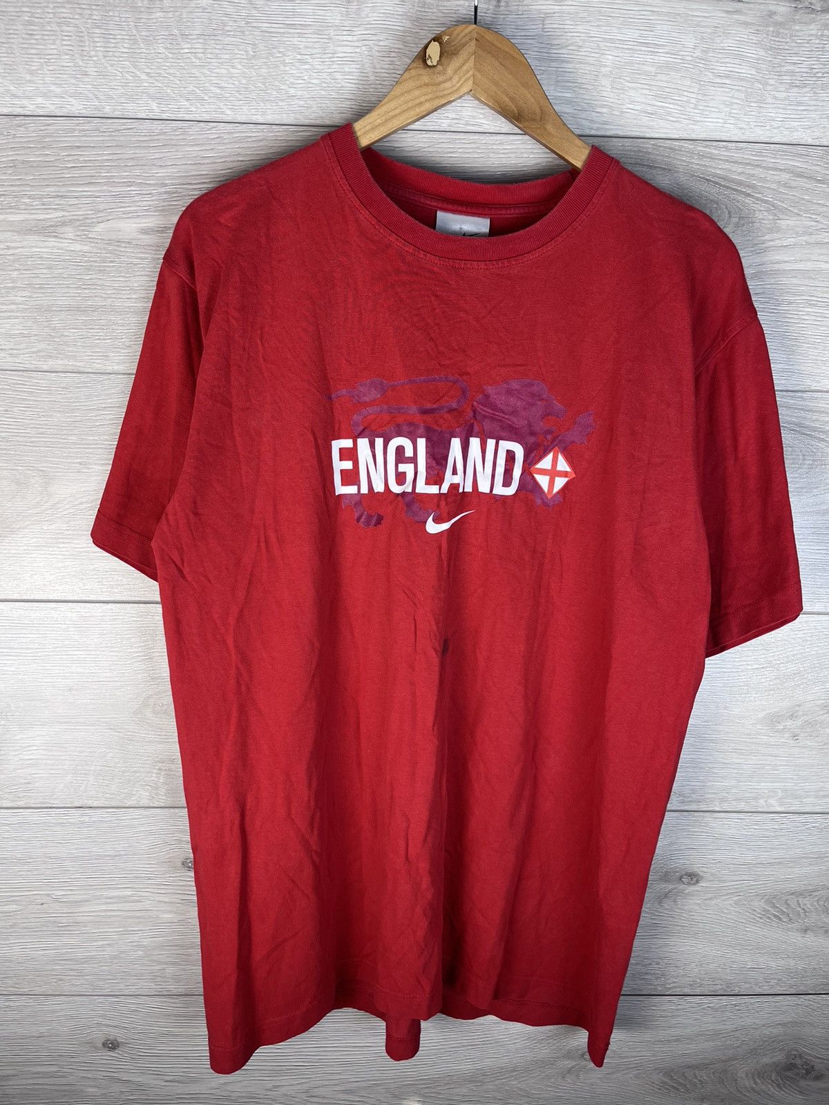 Vintage Vintage t-shirt Nike England #9 Rooney drill size L Size US L / EU 52-54 / 3 - 5 Thumbnail