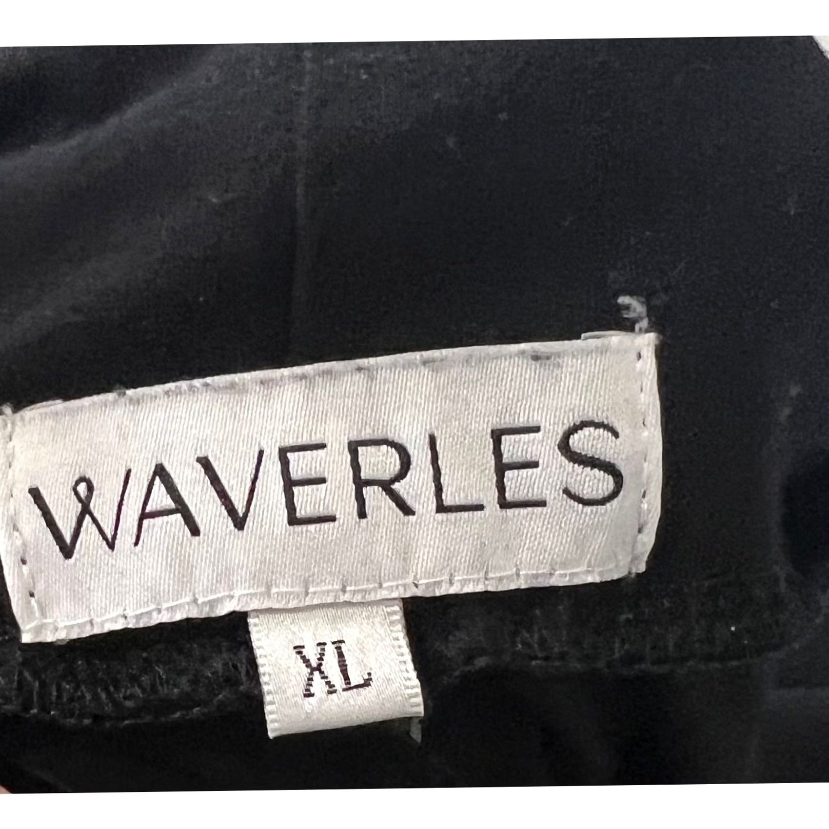 Vintage Waverles Black Fit & Flare Pants XL Bamboo Spandex Elongating Slit Ankle Lightweight Womens Regular Size XL Pants Slim Fit Flared Size 40" / US 18 - 6 Thumbnail