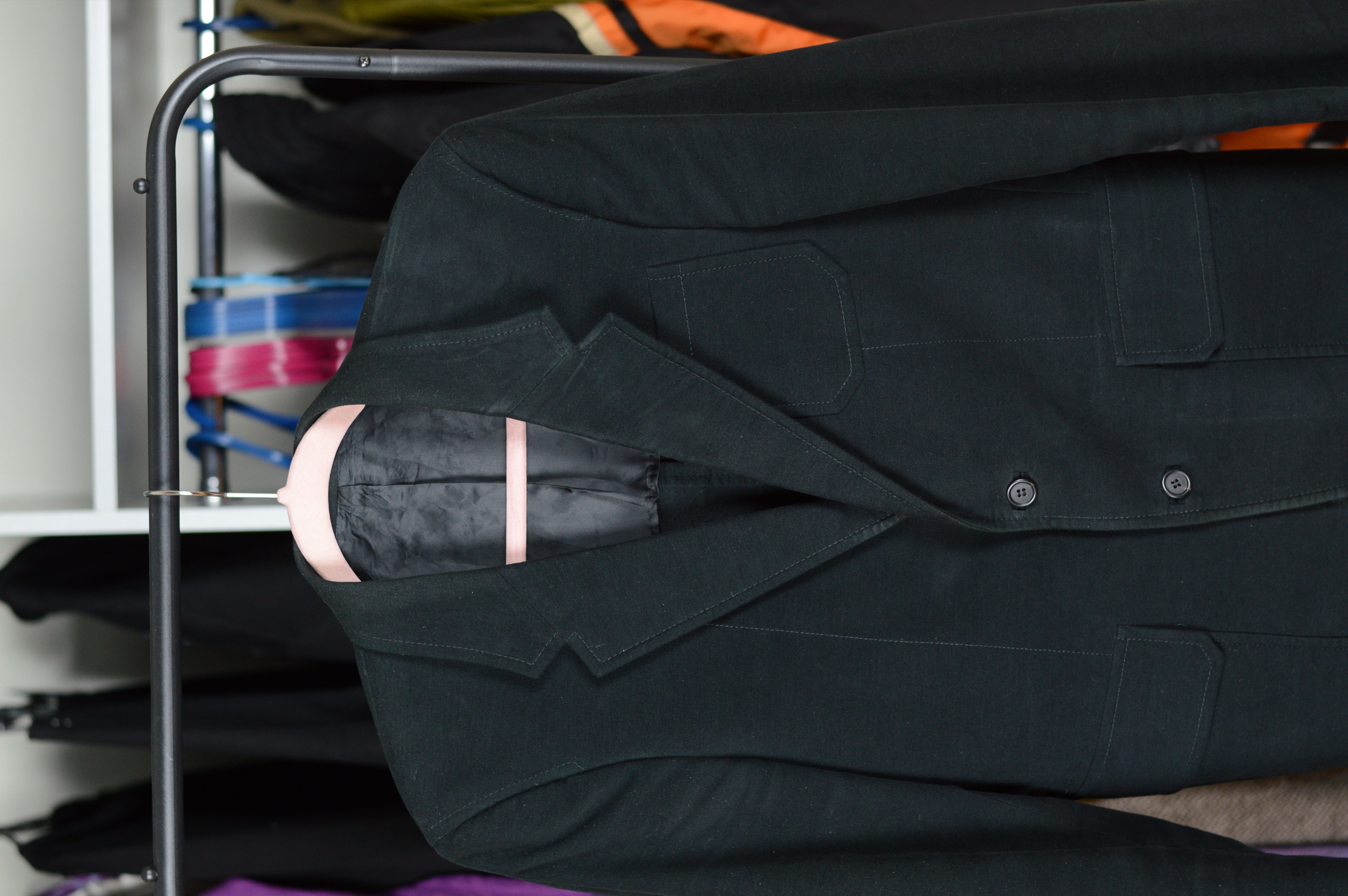 Prada Prada Two Button Black Blazer Size 48R - 2 Thumbnail