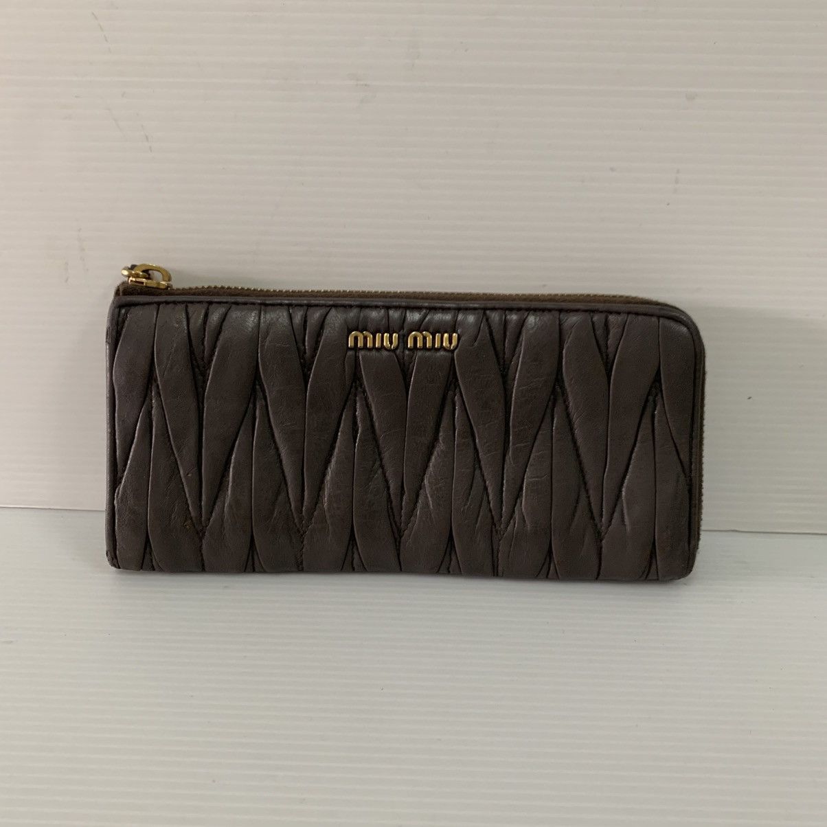 Miu Miu Miu Miu Leather Long Wallet Size ONE SIZE - 2 Thumbnail