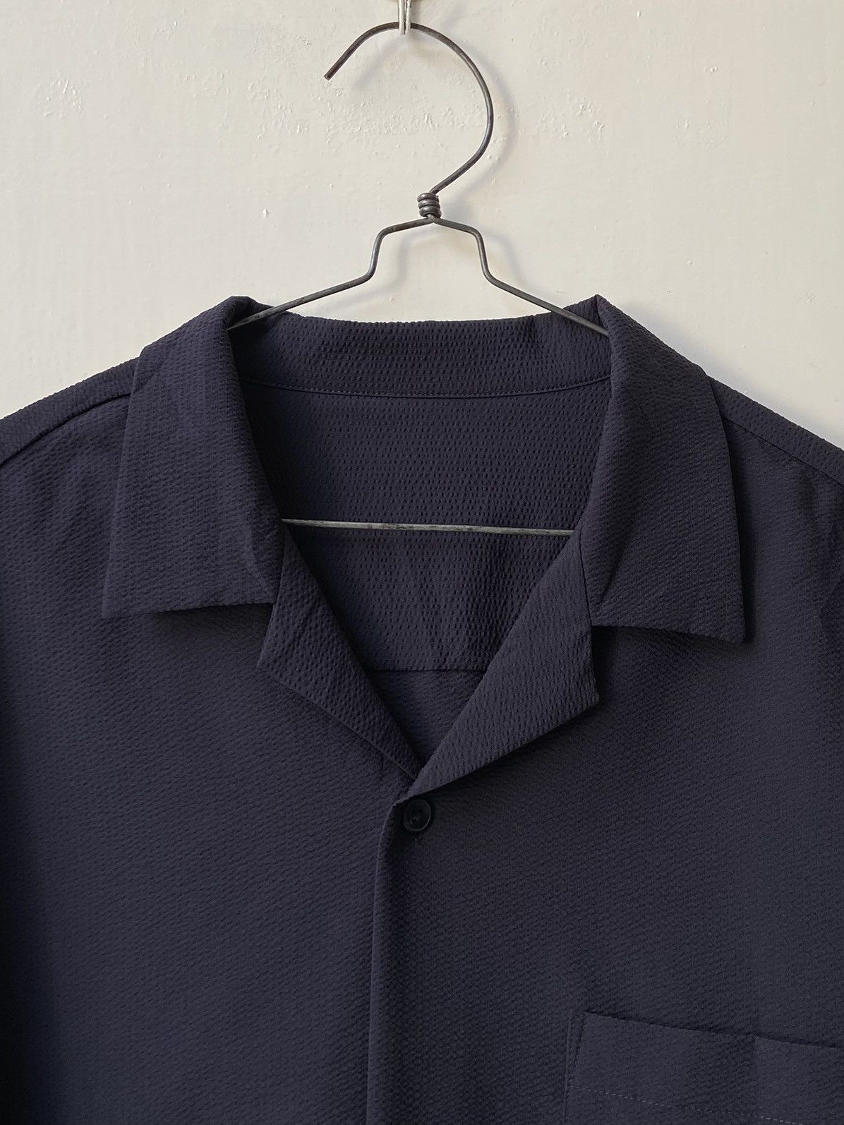 GU GU Navy Short Sleeve Shirt Size US XL / EU 56 / 4 - 11 Thumbnail