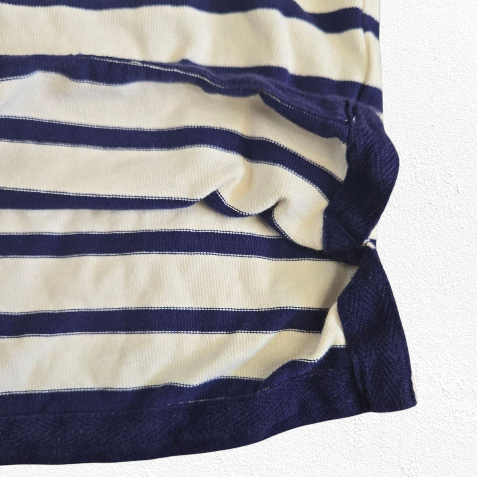 Gap GAP Navy White Striped V-Neck Hoodie Size XS Size XS / US 0-2 / IT 36-38 - 7 Thumbnail