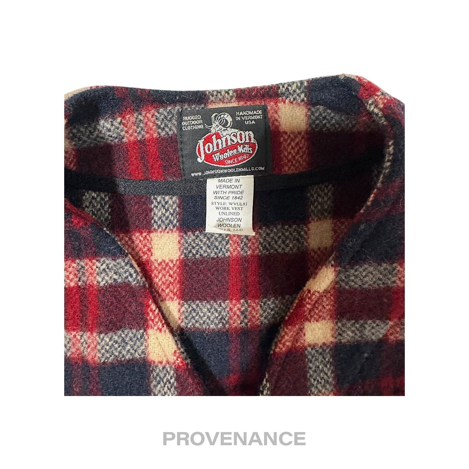 Johnson Woolen Mills 🔴 Johnson Woolen Mills Vest - Plaid XS Size US XS / EU 42 / 0 - 3 Thumbnail