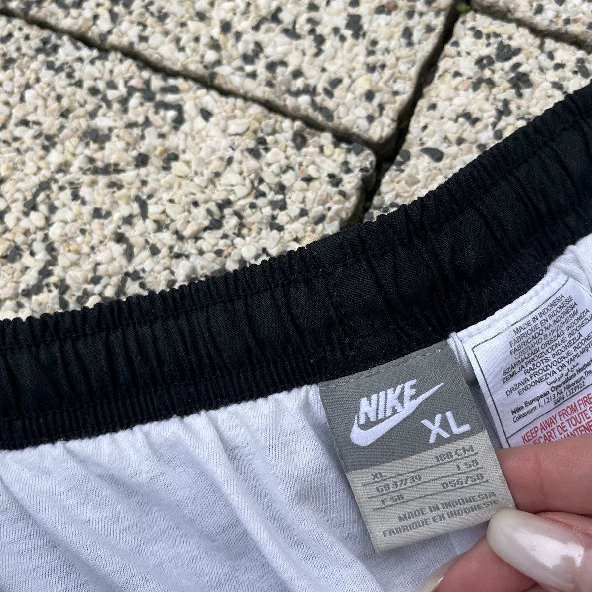 Nike × Vintage Nike Vintage Track Pants Nylon Y2K Drill Streetwear Swoosh Size US 36 / EU 52 - 11 Thumbnail