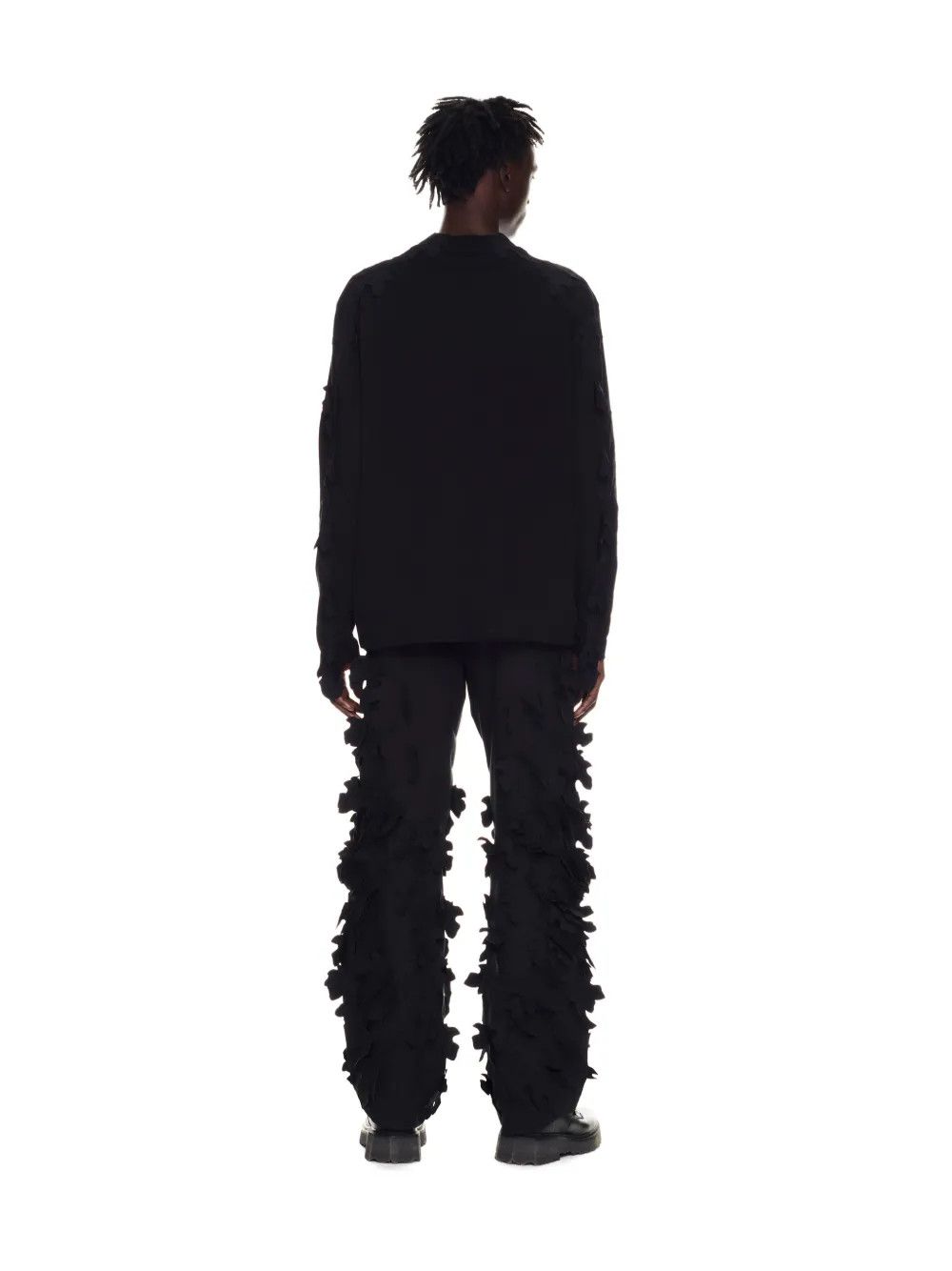 Off-White o1gr1nt0425 Long Sleeves T-Shirt in Black Size US S / EU 44-46 / 1 - 4 Thumbnail