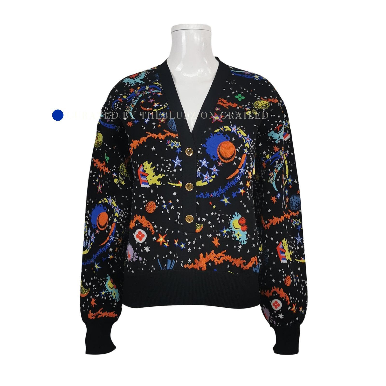 Louis Vuitton Cosmic Print Cardigan in Multi Size US M / EU 48-50 / 2 - 1 Thumbnail