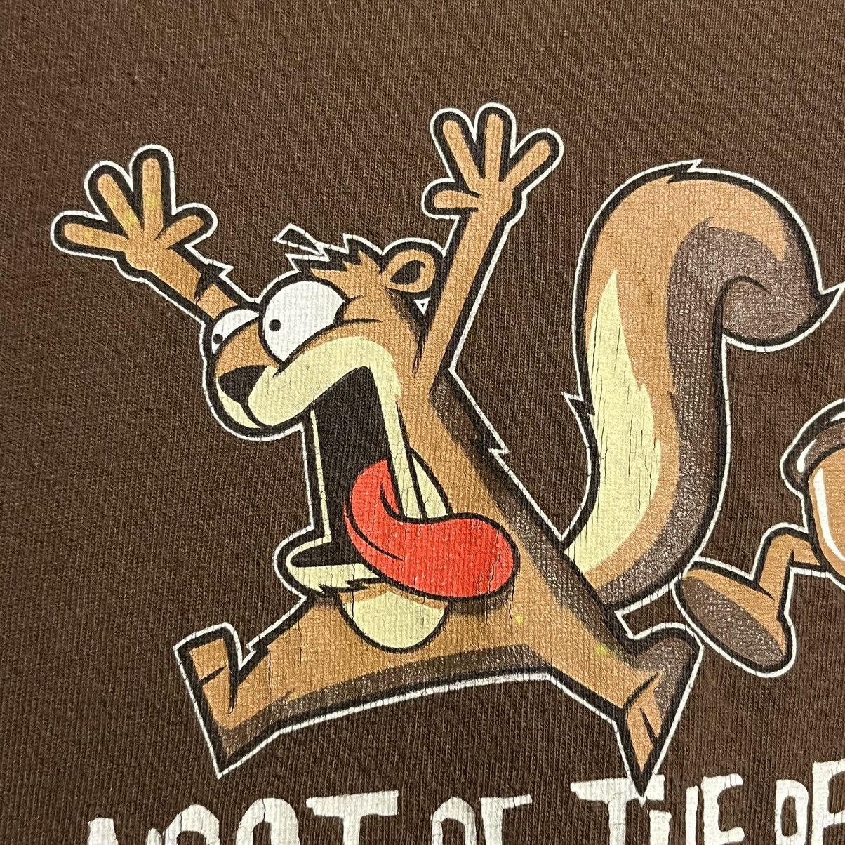 Vintage VINTAGE Y2K ADULT HUMOR "DRIVE ME NUTS” SQUIRREL T-SHIRT Size US L / EU 52-54 / 3 - 9 Thumbnail